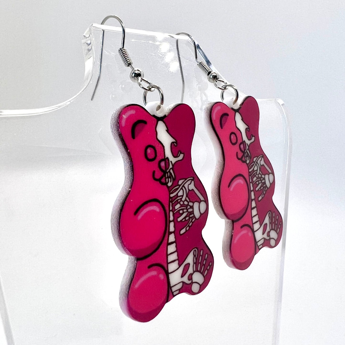 Skeleton Gummy Bear Earrings