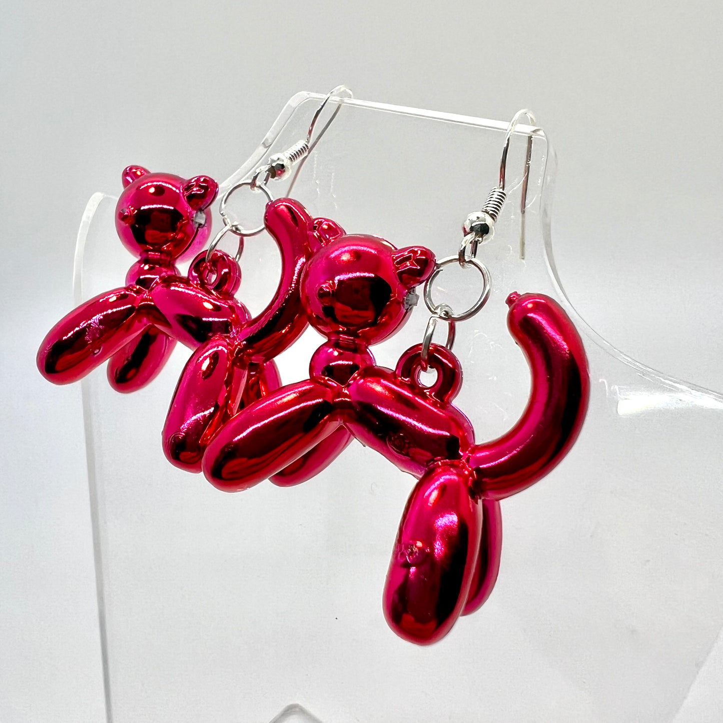 Balloon Animal Cat Earrings
