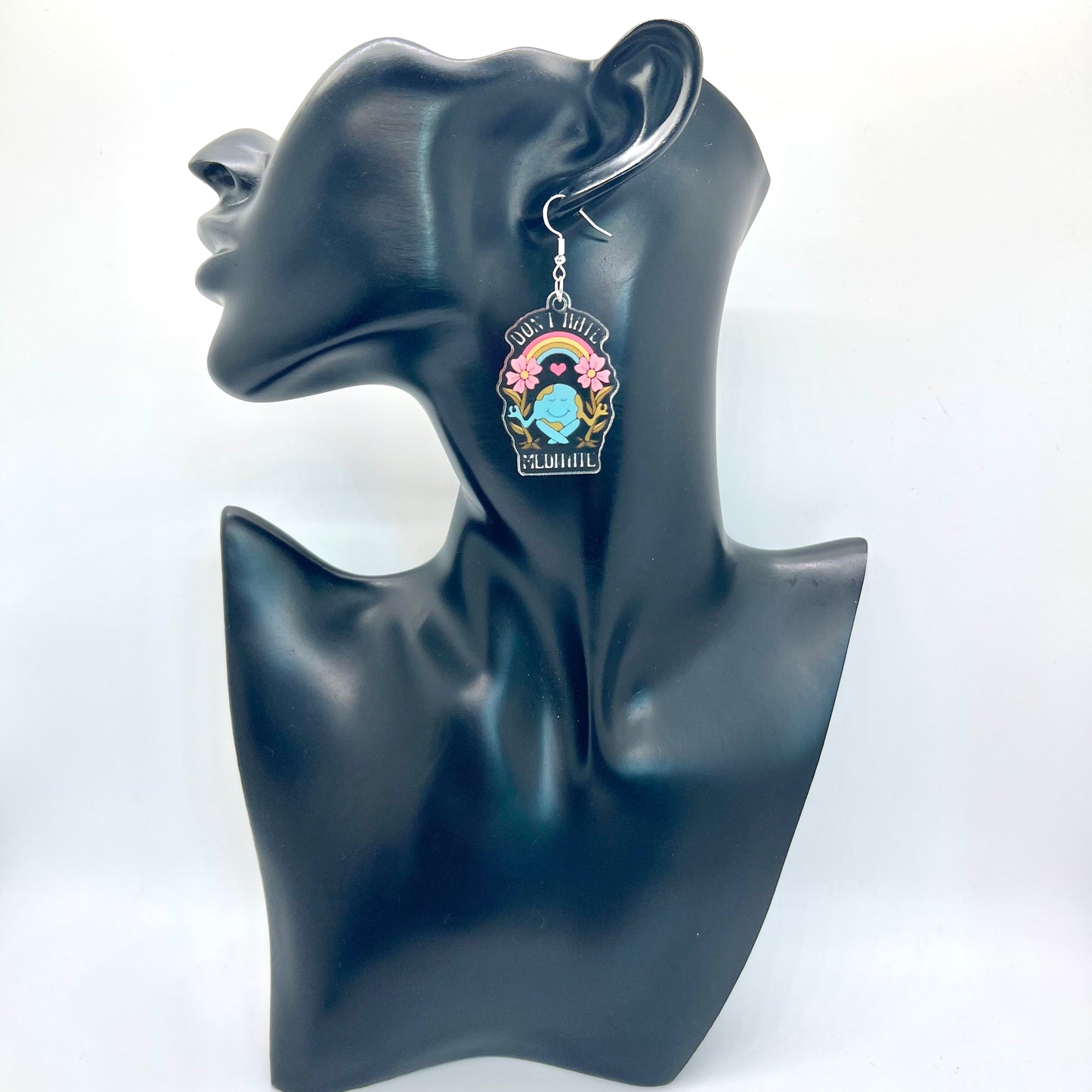 “Don’t Hate, Meditate” Earrings