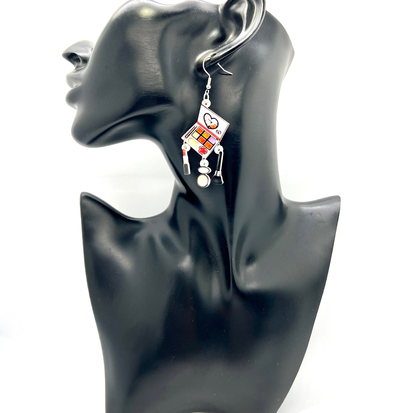 Makeup Compact Earrings