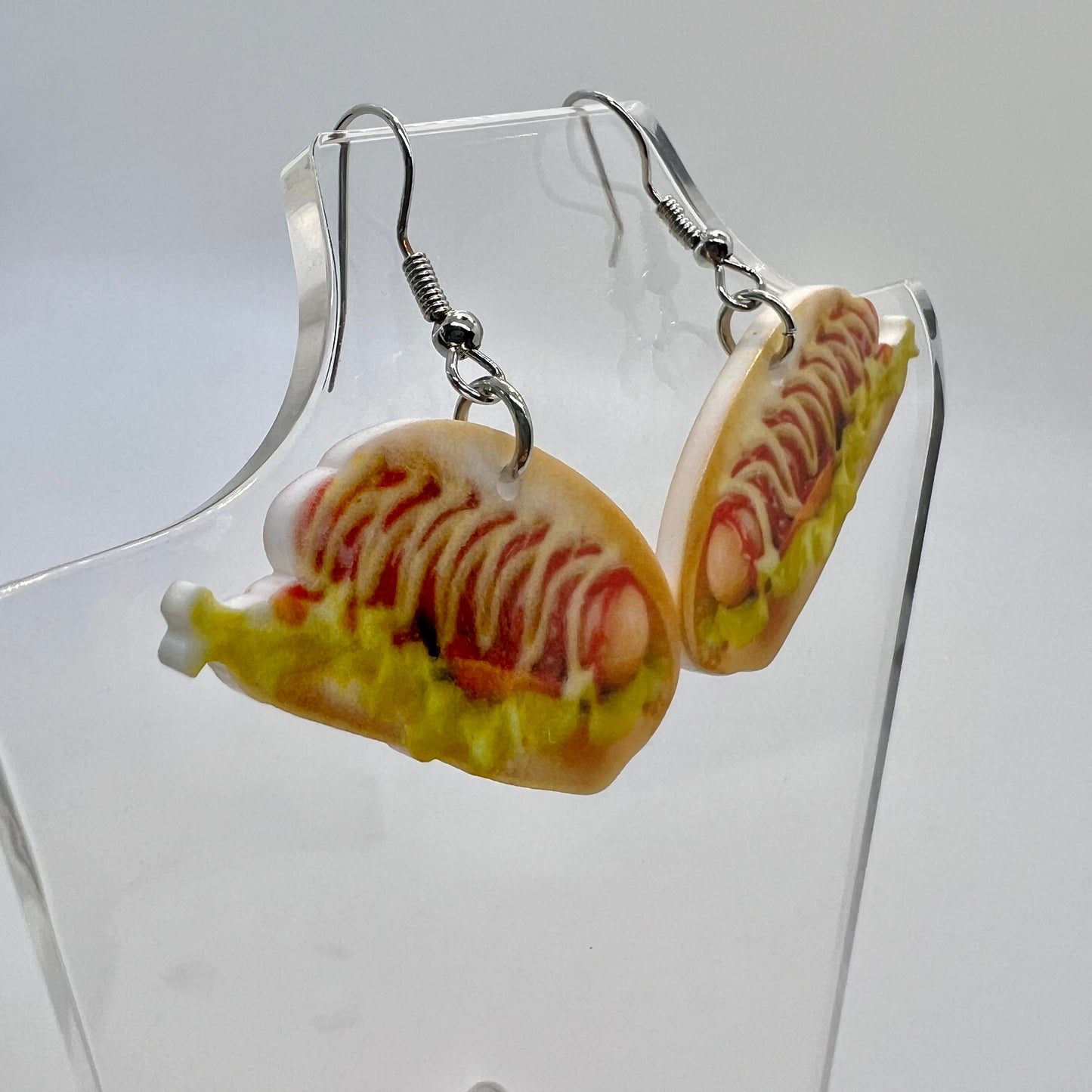 Loaded Hotdog Earrings