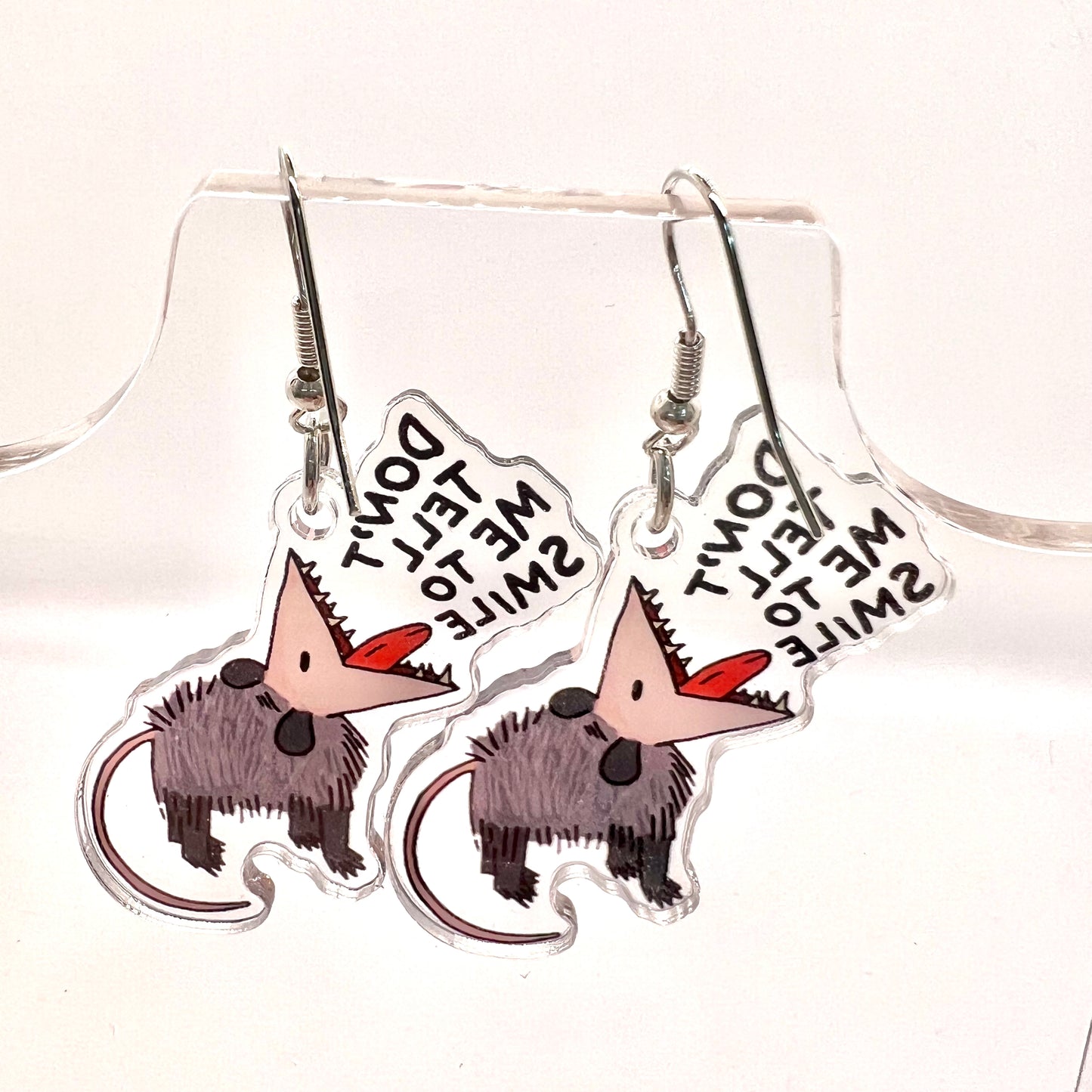 Opossum Attitude Earrings