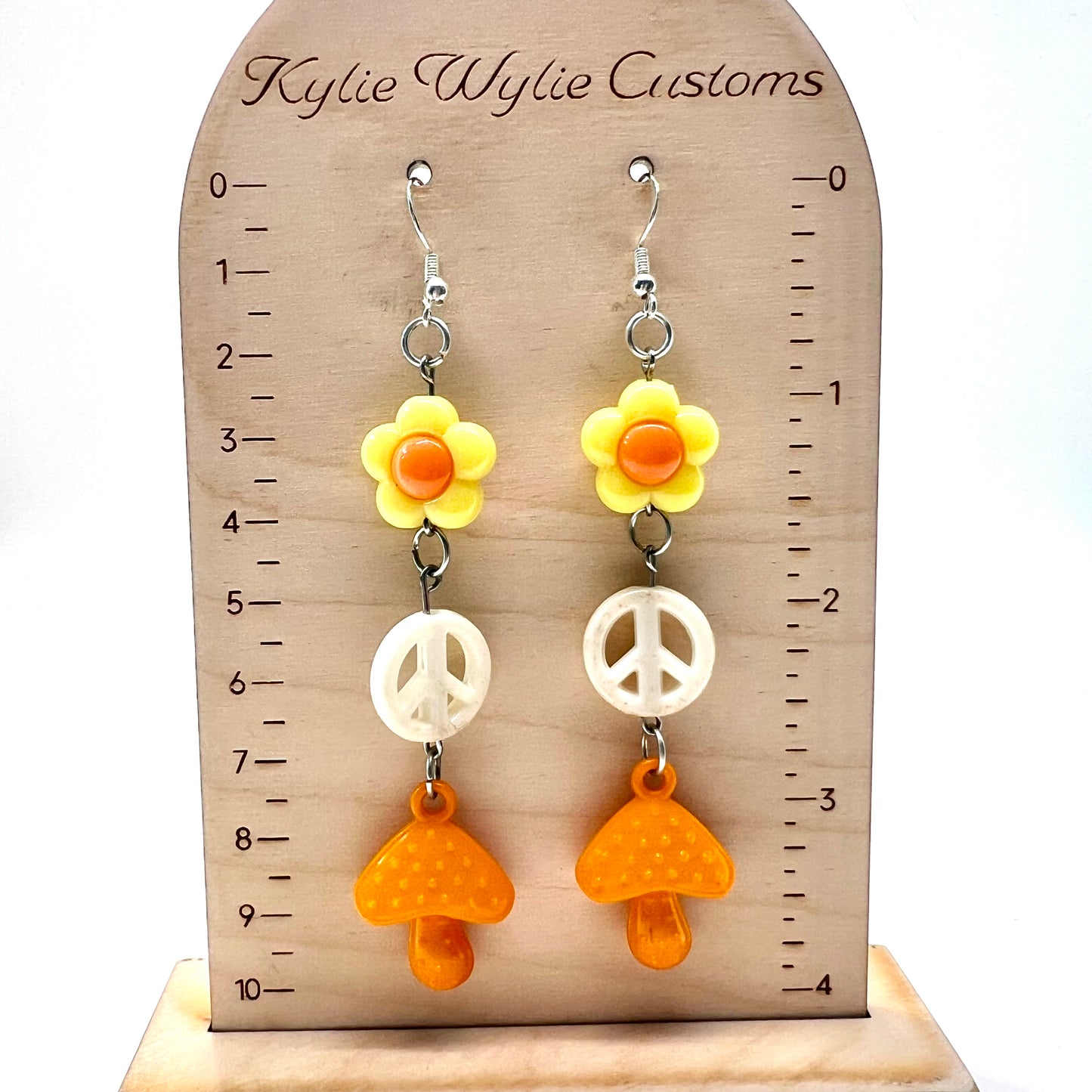Mushroom Chain Earrings