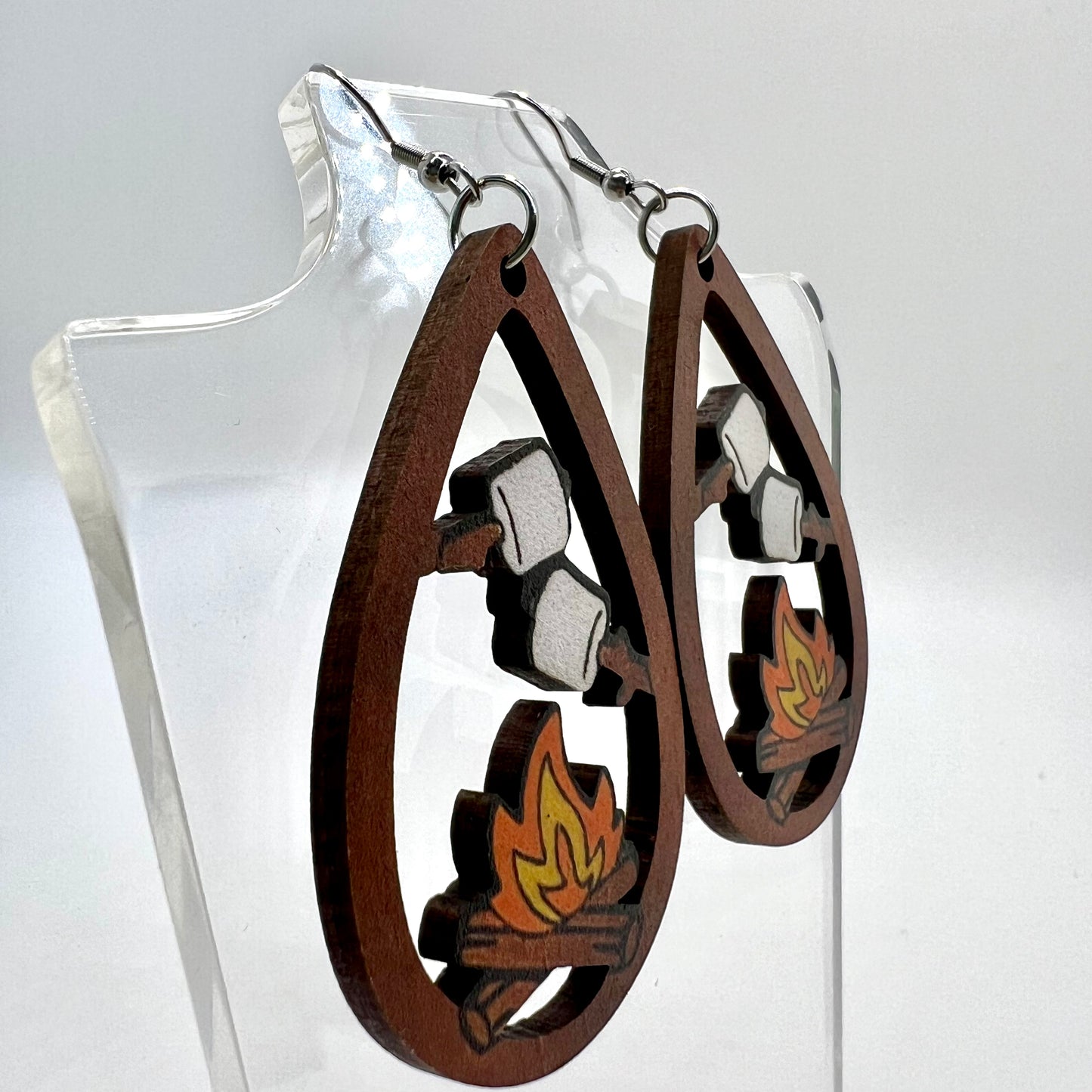 Marshmallow Bonfire Earrings