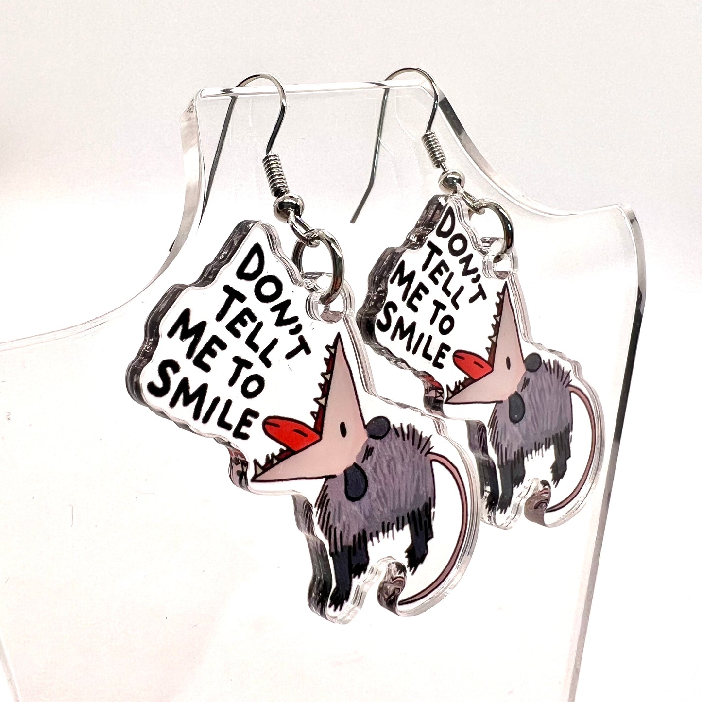 Opossum Attitude Earrings
