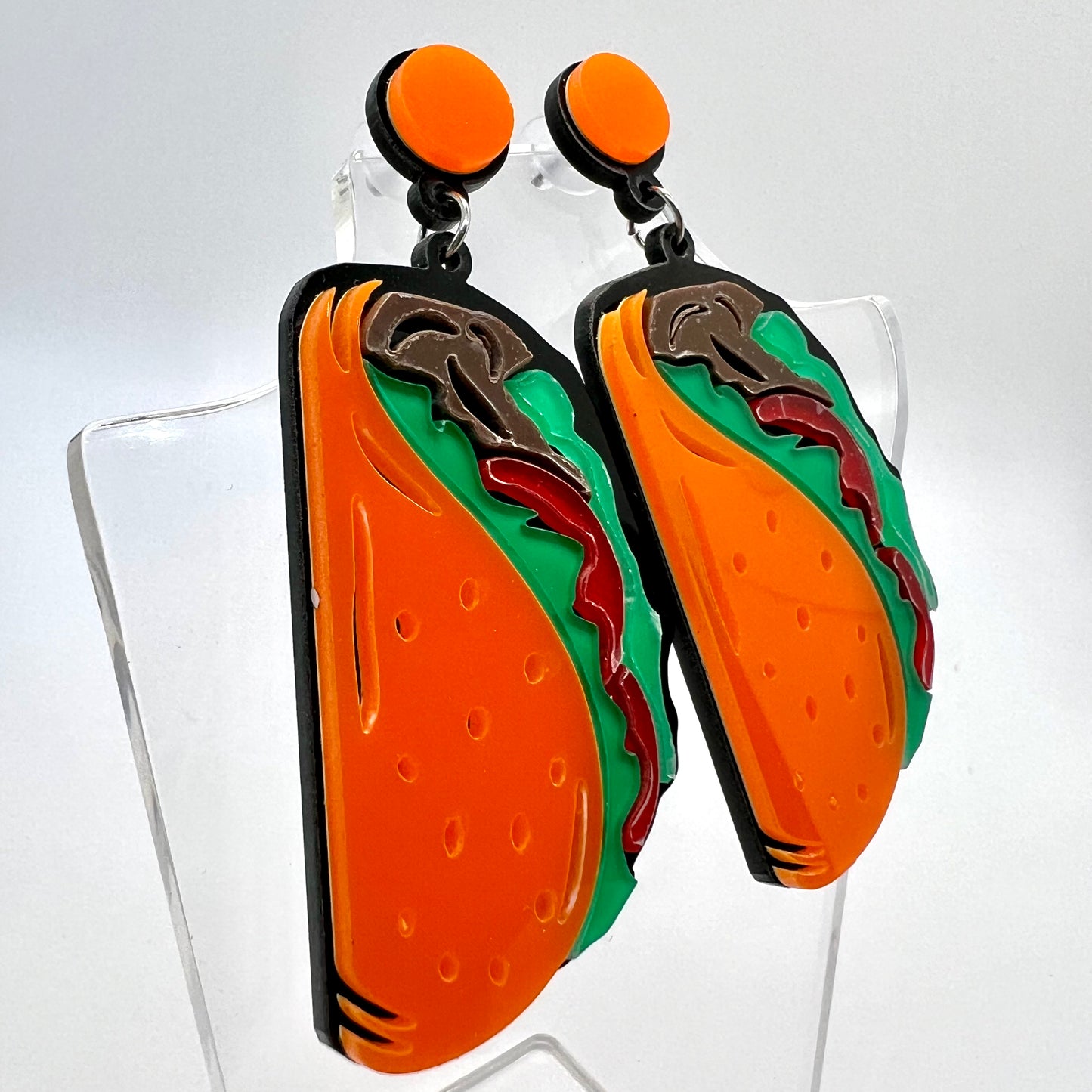 Large Taco Earrings