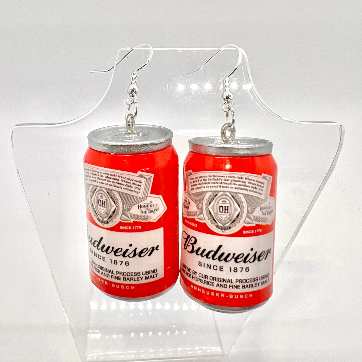 Budweiser Can Earrings