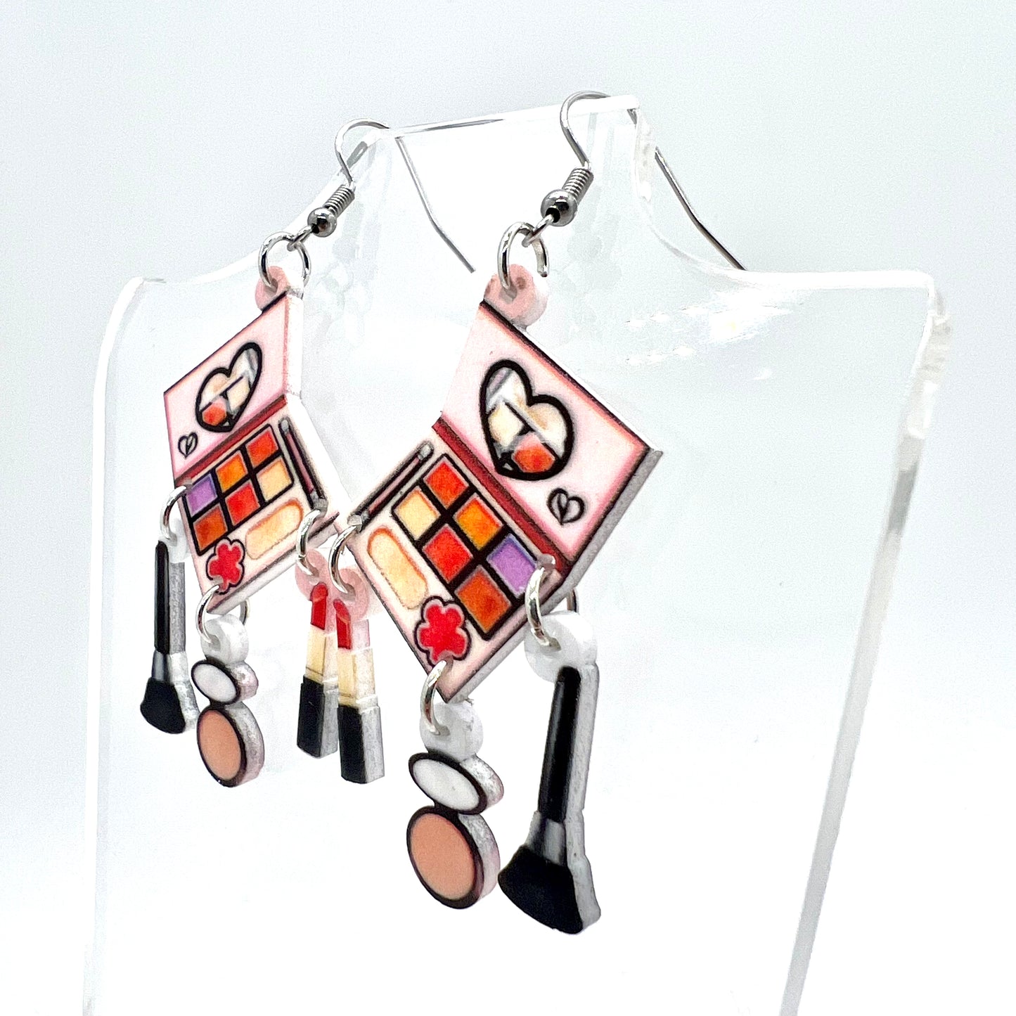 Makeup Compact Earrings