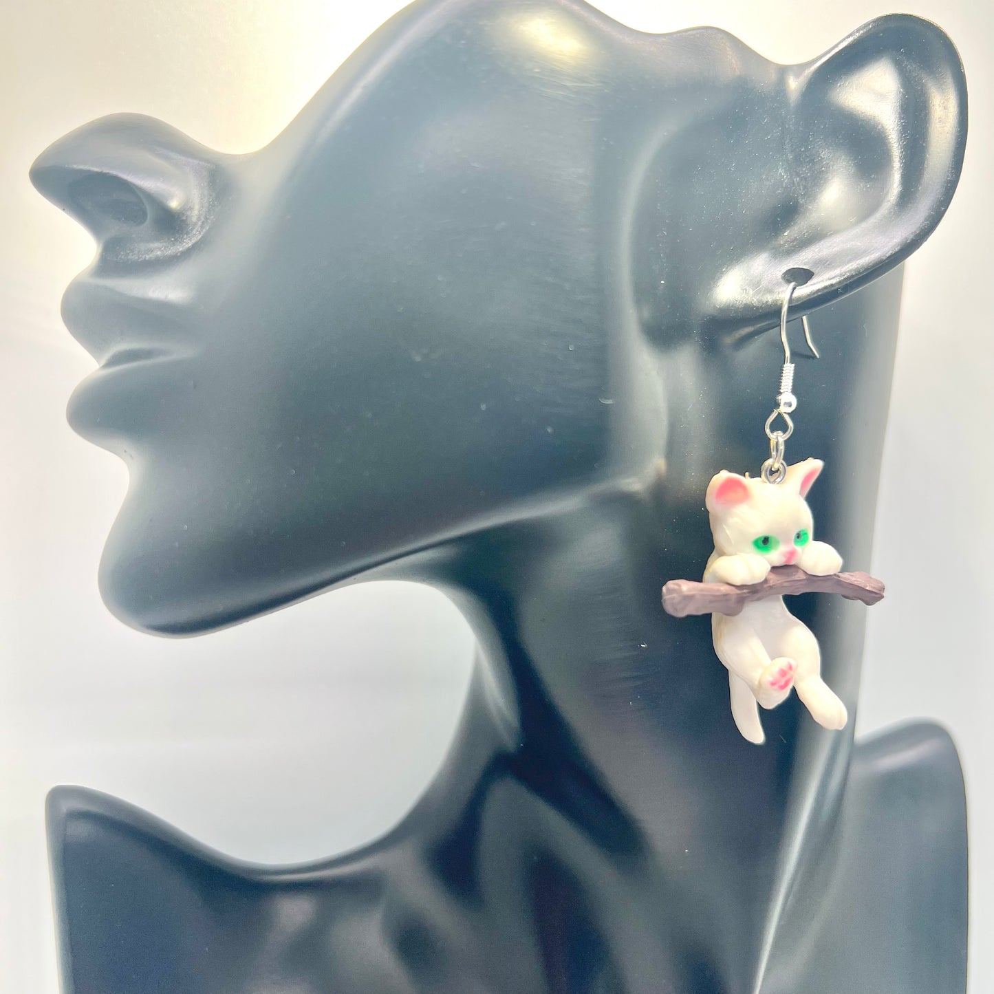 Hanging Cat Earrings