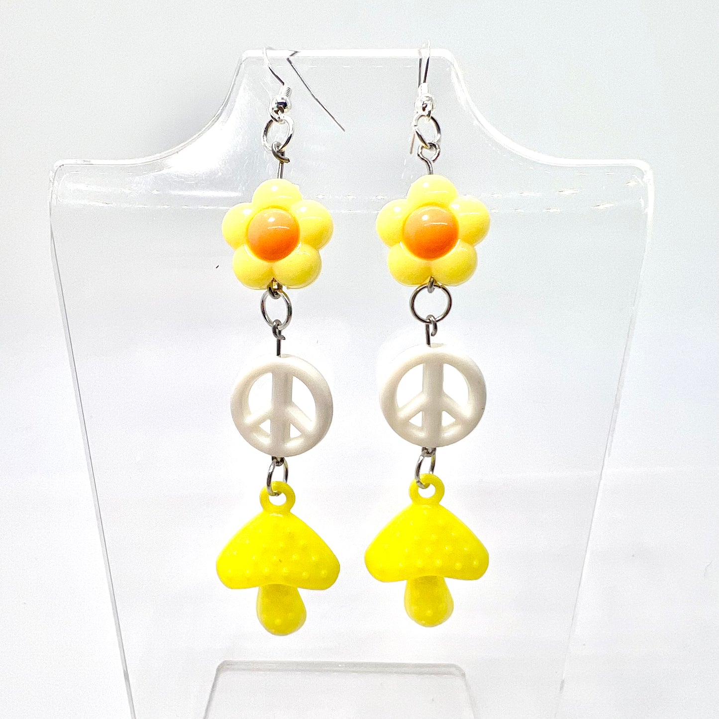 Mushroom Chain Earrings