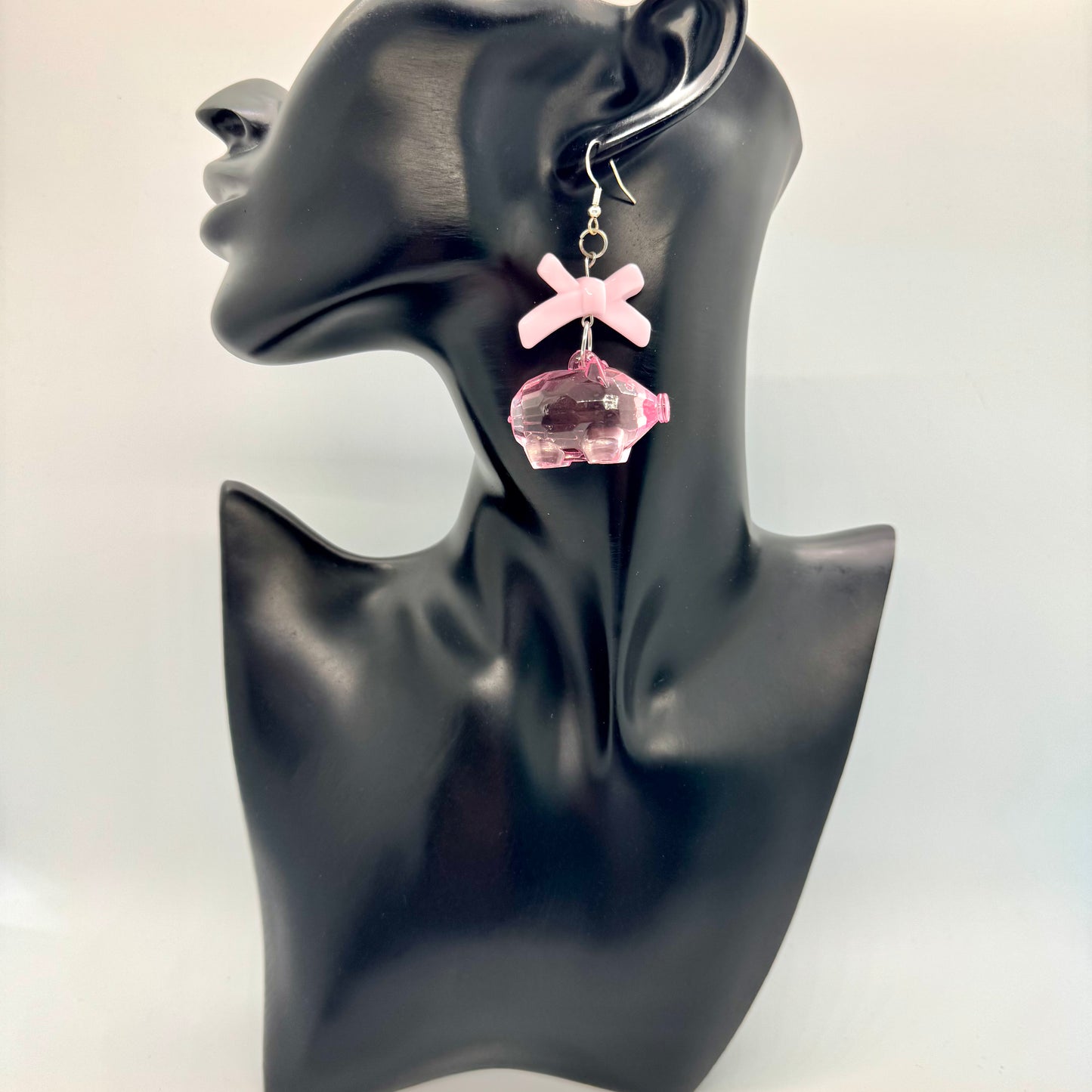 Pig and Bow Earrings