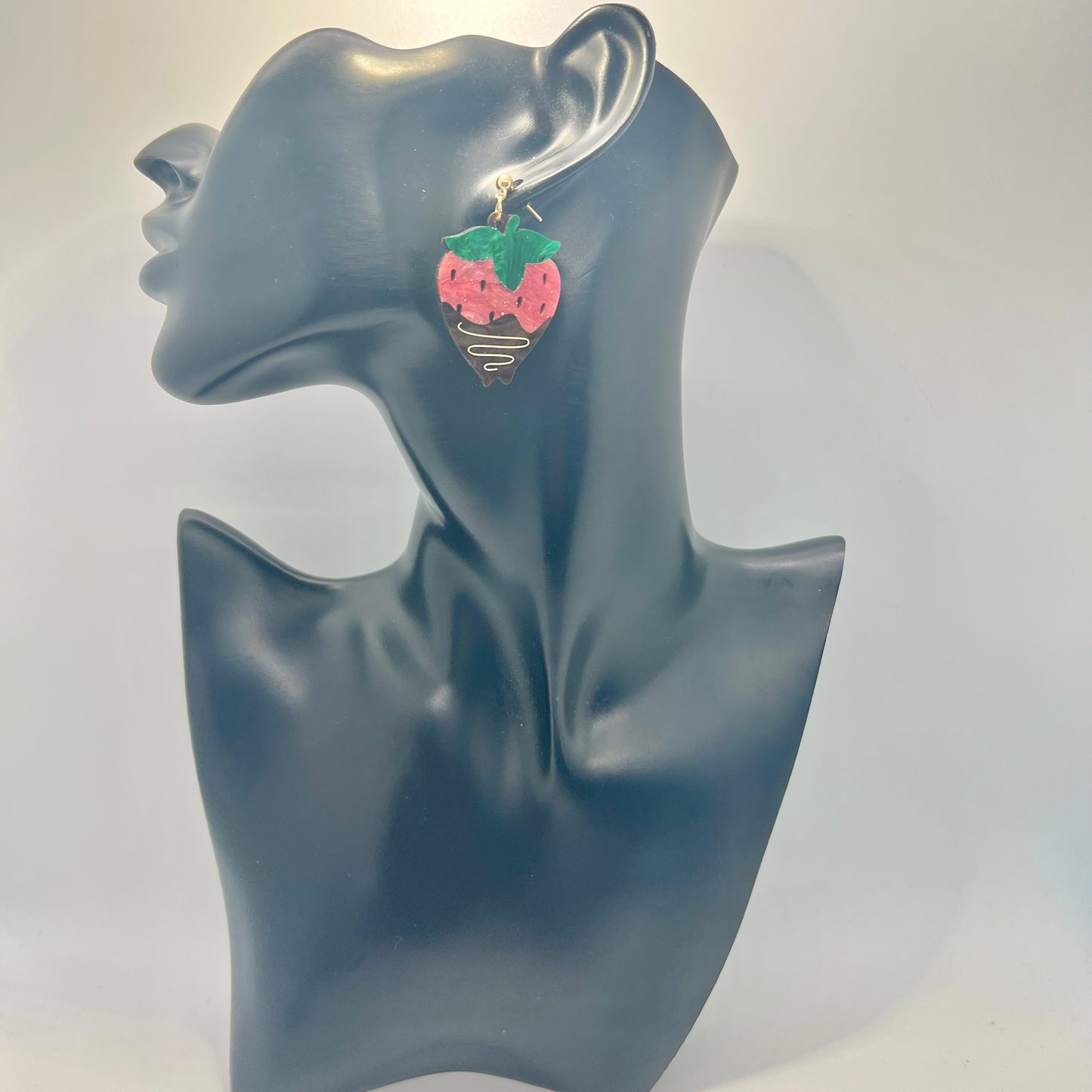 Chocolate Strawberry Earrings