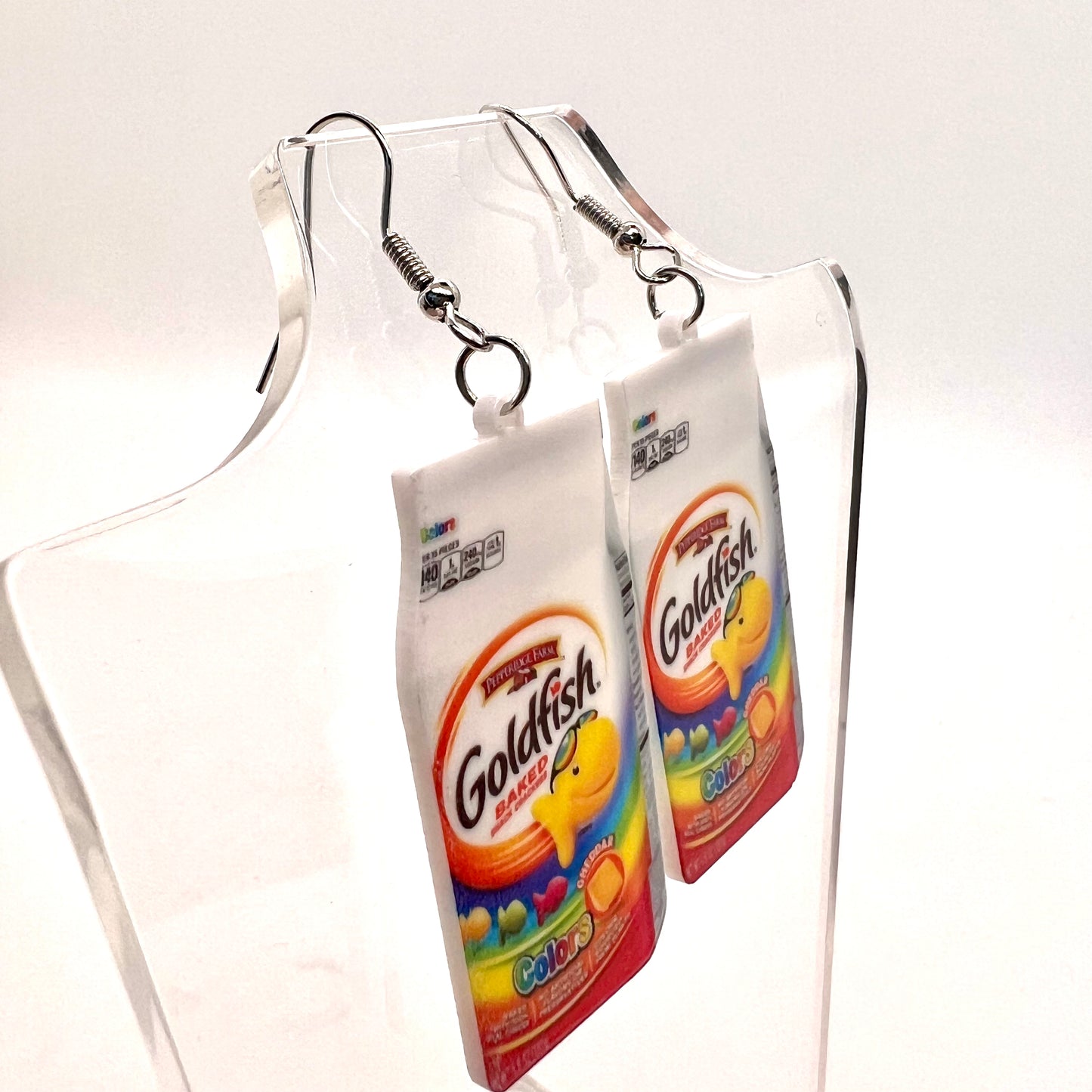 Rainbow Goldfish Earrings