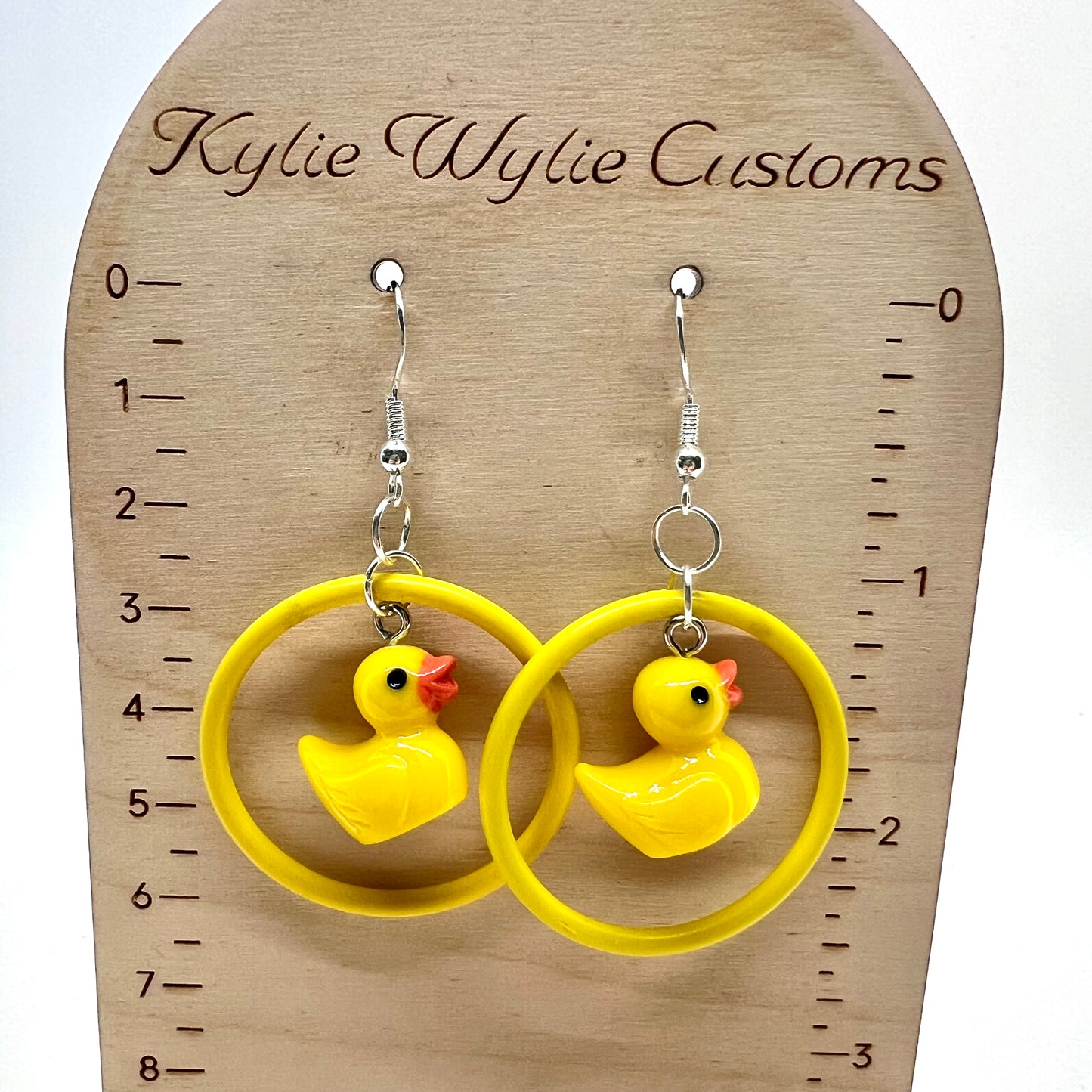 Rubber Duck Swing Earrings