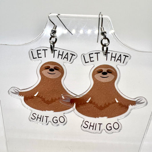 Moody Sloth Earrings