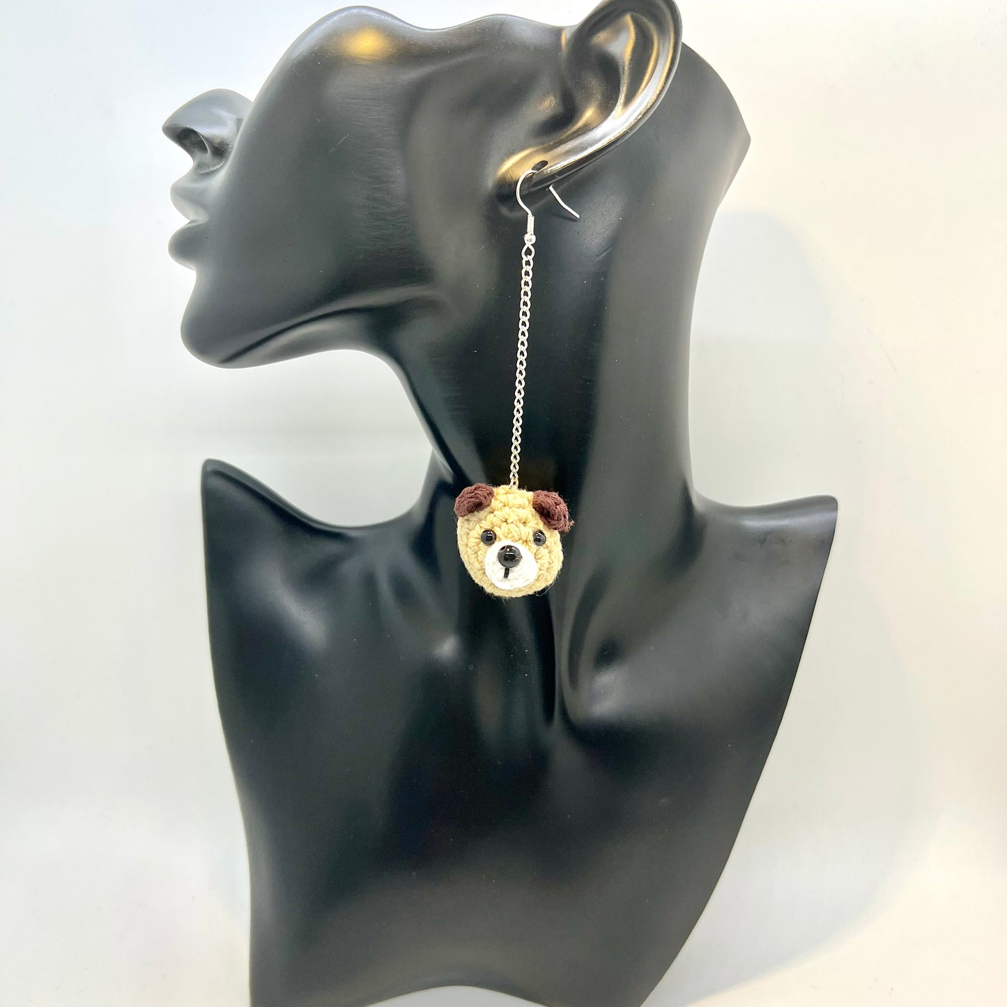 Crochet Dog Earrings
