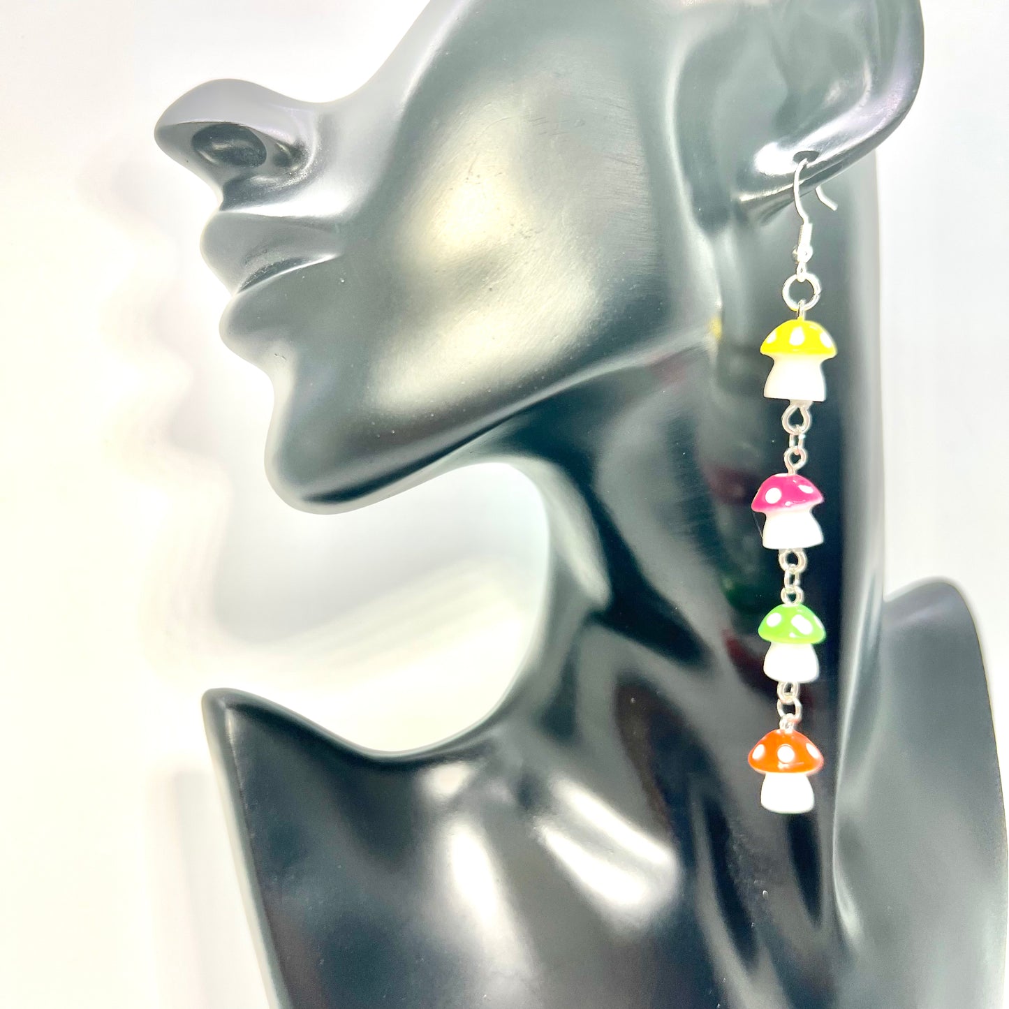 Mushroom Chain Earrings