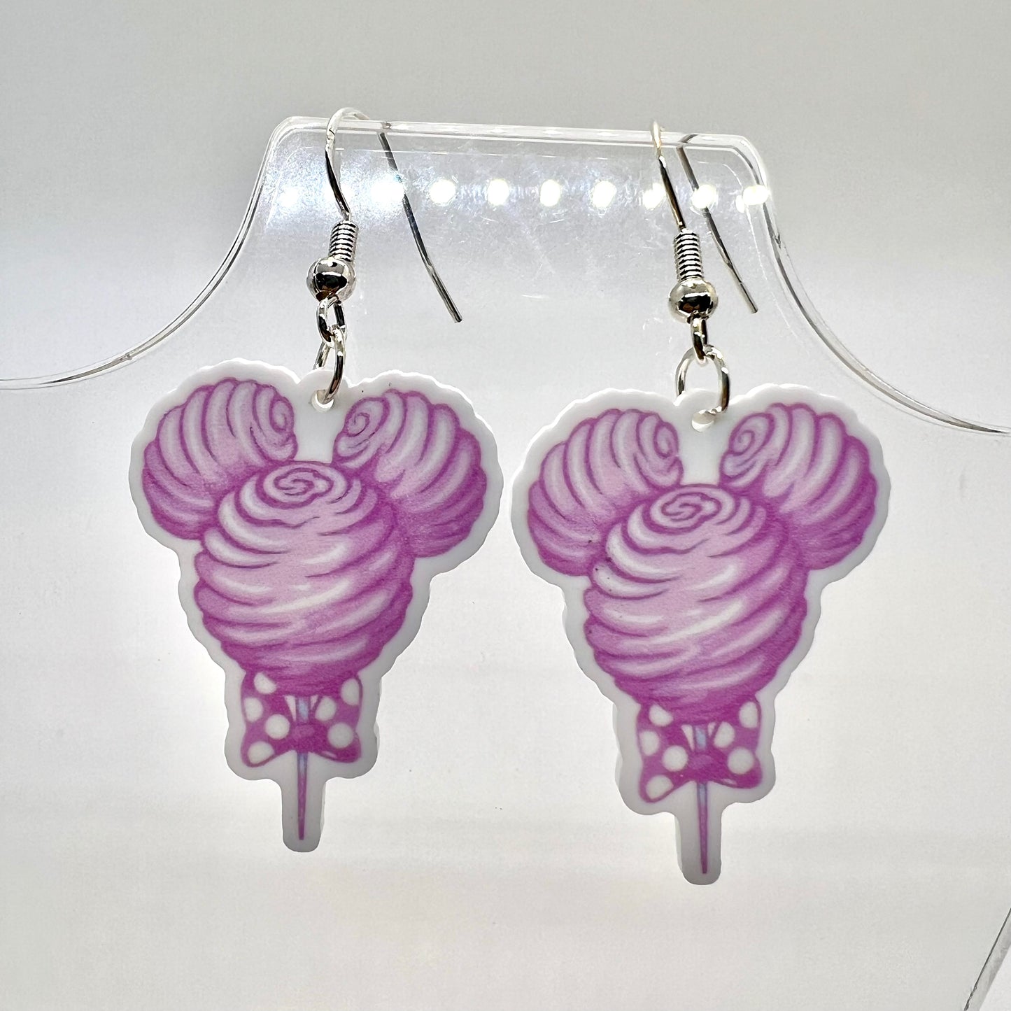 Mickey Ear Cotton Candy Earrings