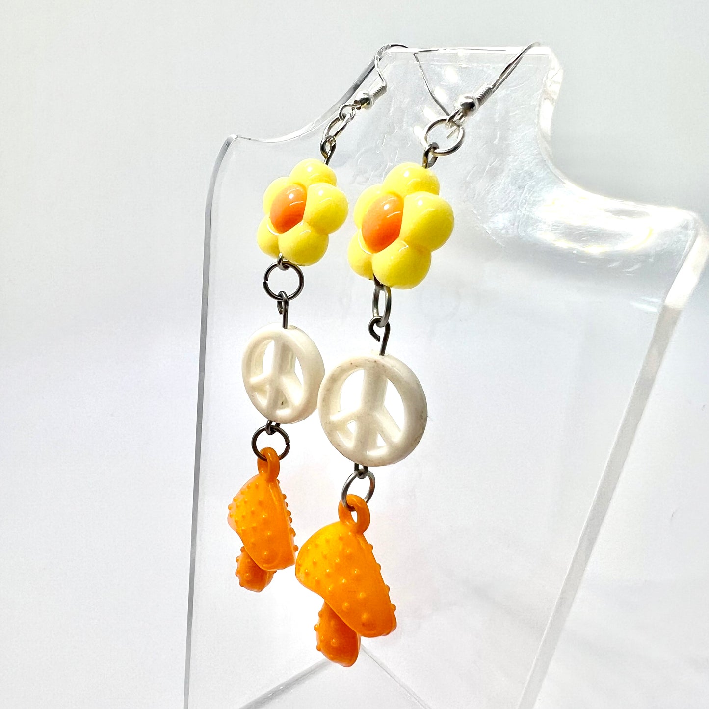 Mushroom Chain Earrings