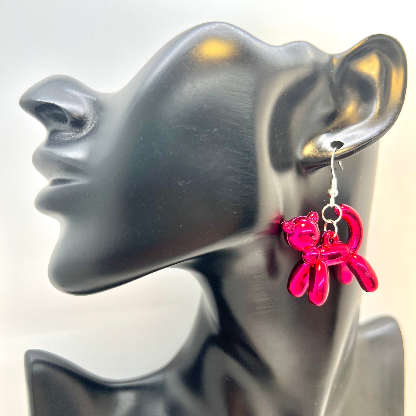 Balloon Animal Cat Earrings