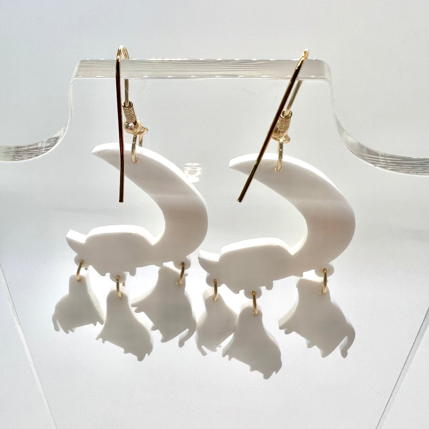 Cow & Moon Earrings