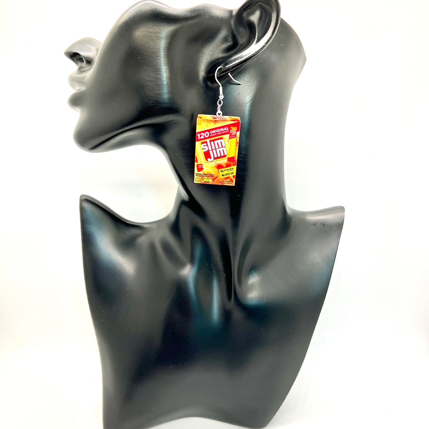 Slim Jim Beef Jerky Earrings