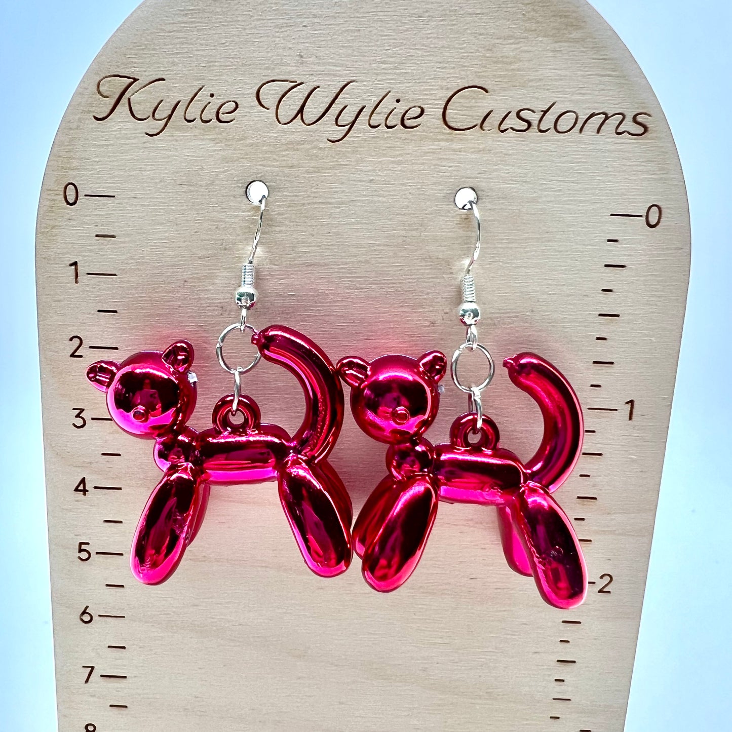 Balloon Animal Cat Earrings