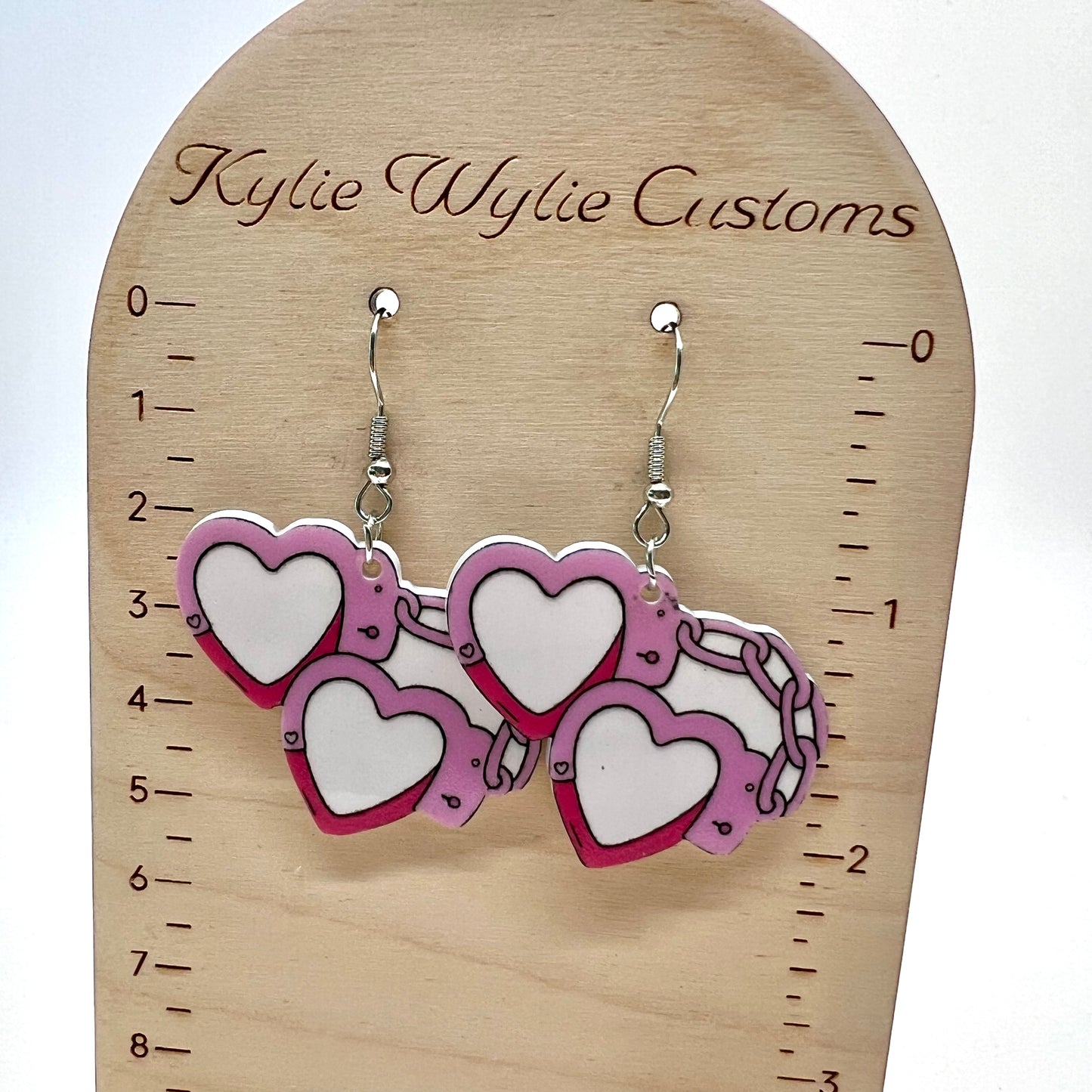 Heart Handcuff Earrings