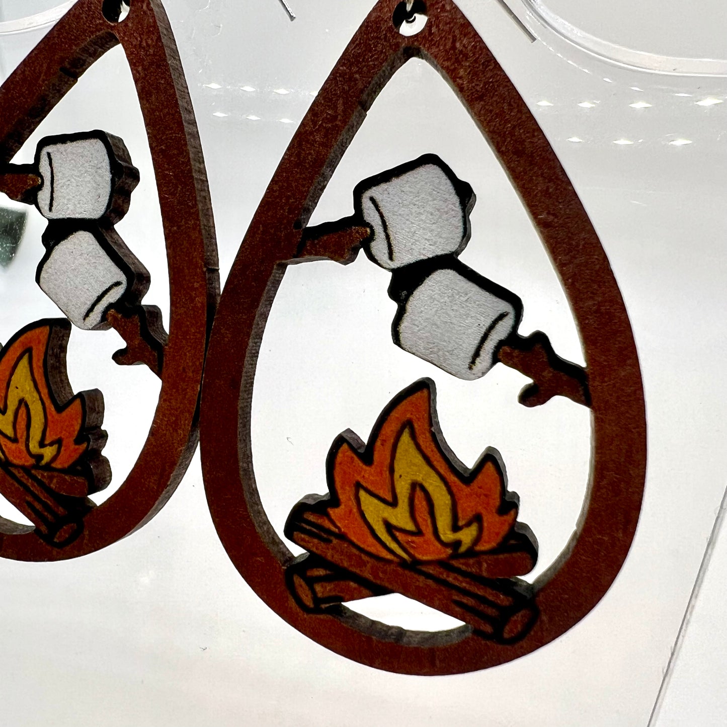 Marshmallow Bonfire Earrings