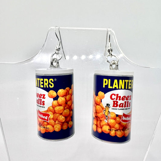 Cheese Balls Can Earrings