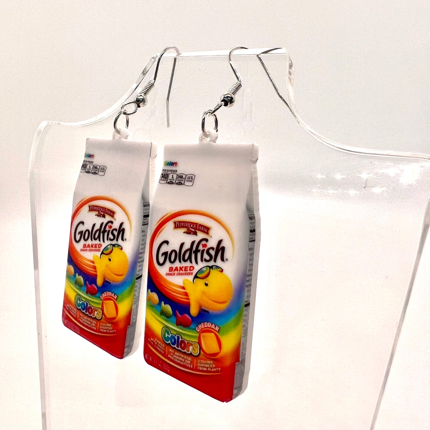 Rainbow Goldfish Earrings