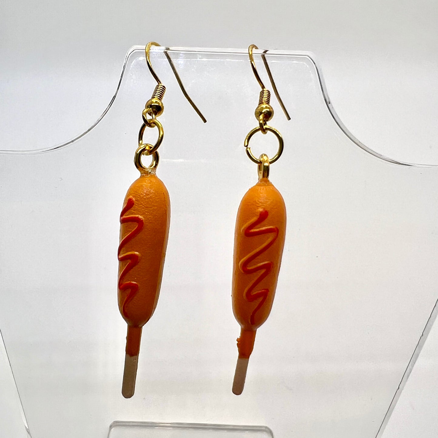 Corn Dog Earrings
