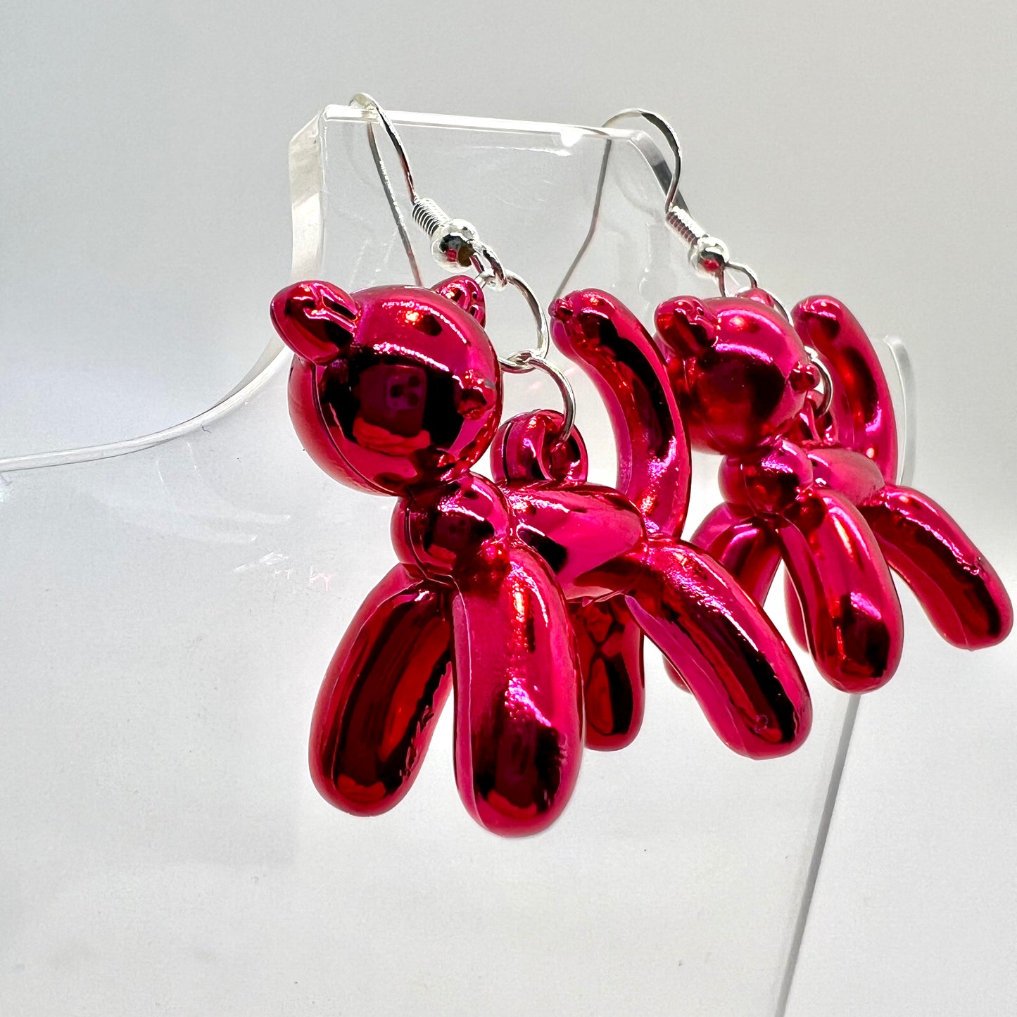 Balloon Animal Cat Earrings