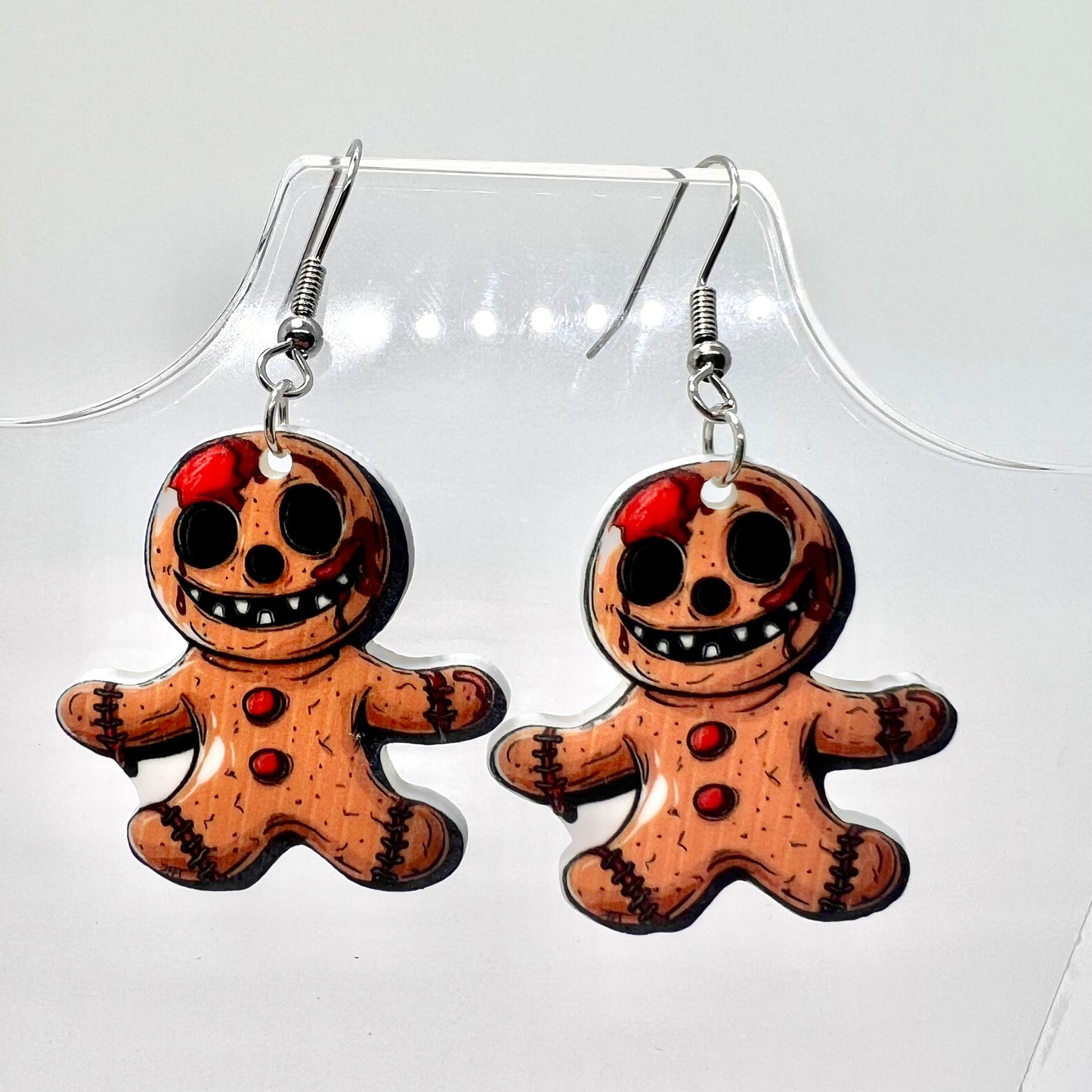 Zombie Gingerbread Earrings