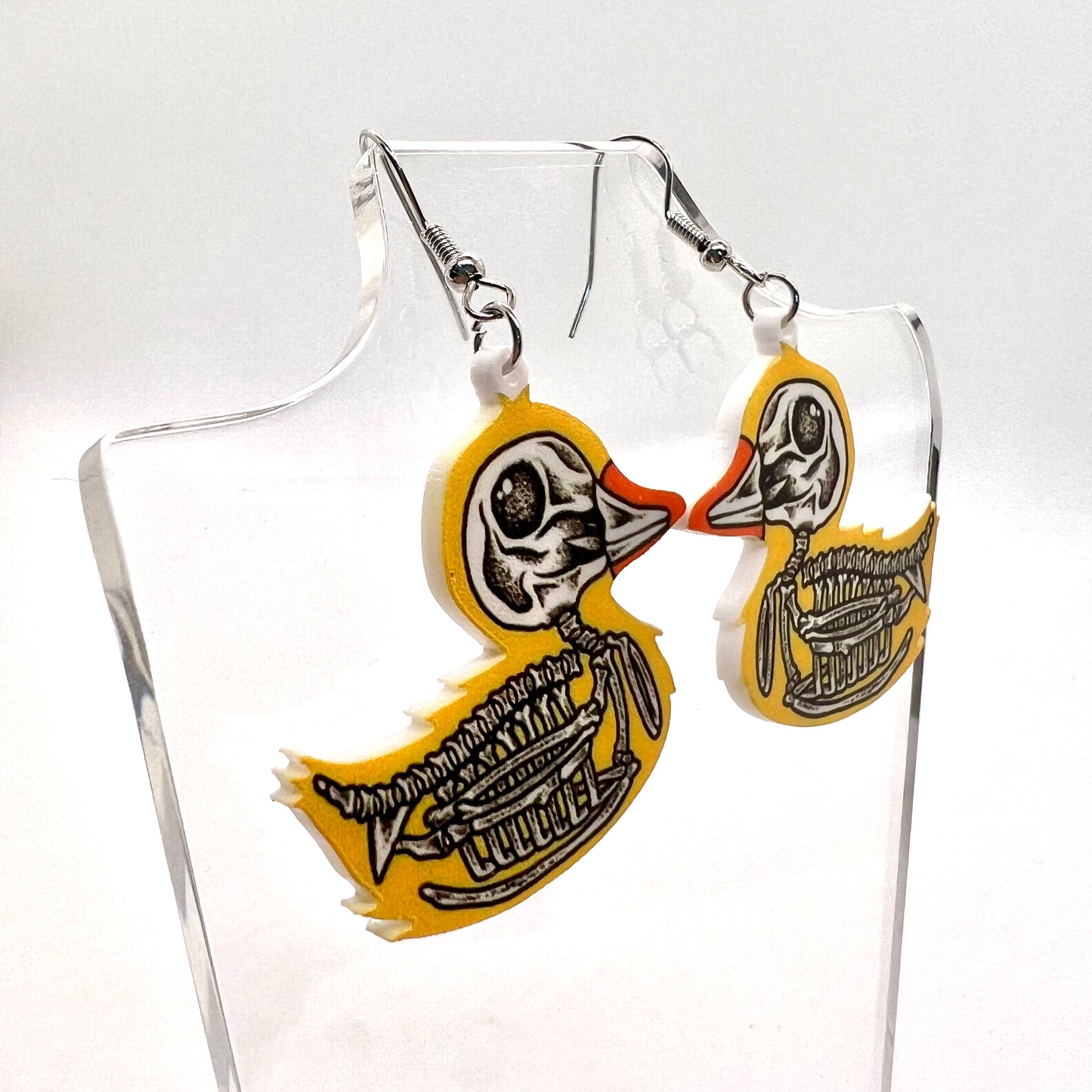 Duck Skeleton Earrings