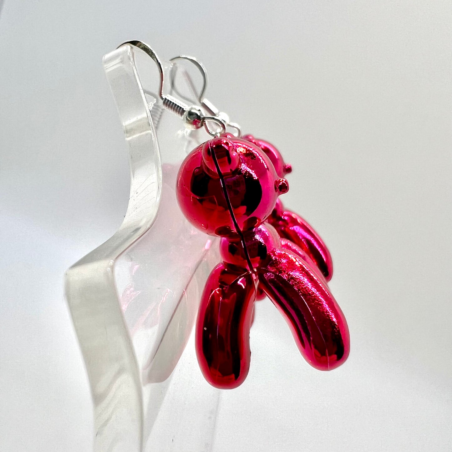 Balloon Animal Cat Earrings