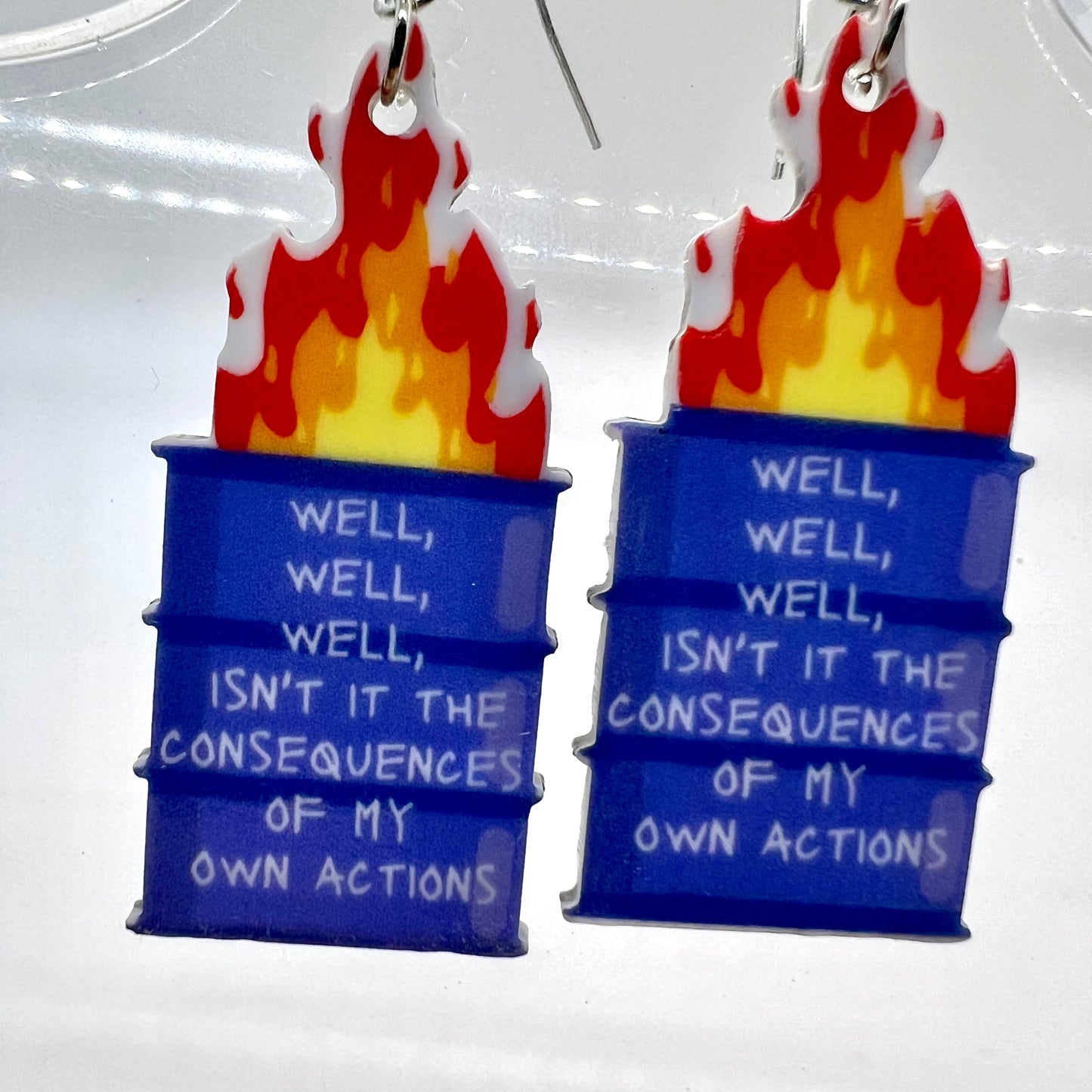 Dumpster Fire Earrings