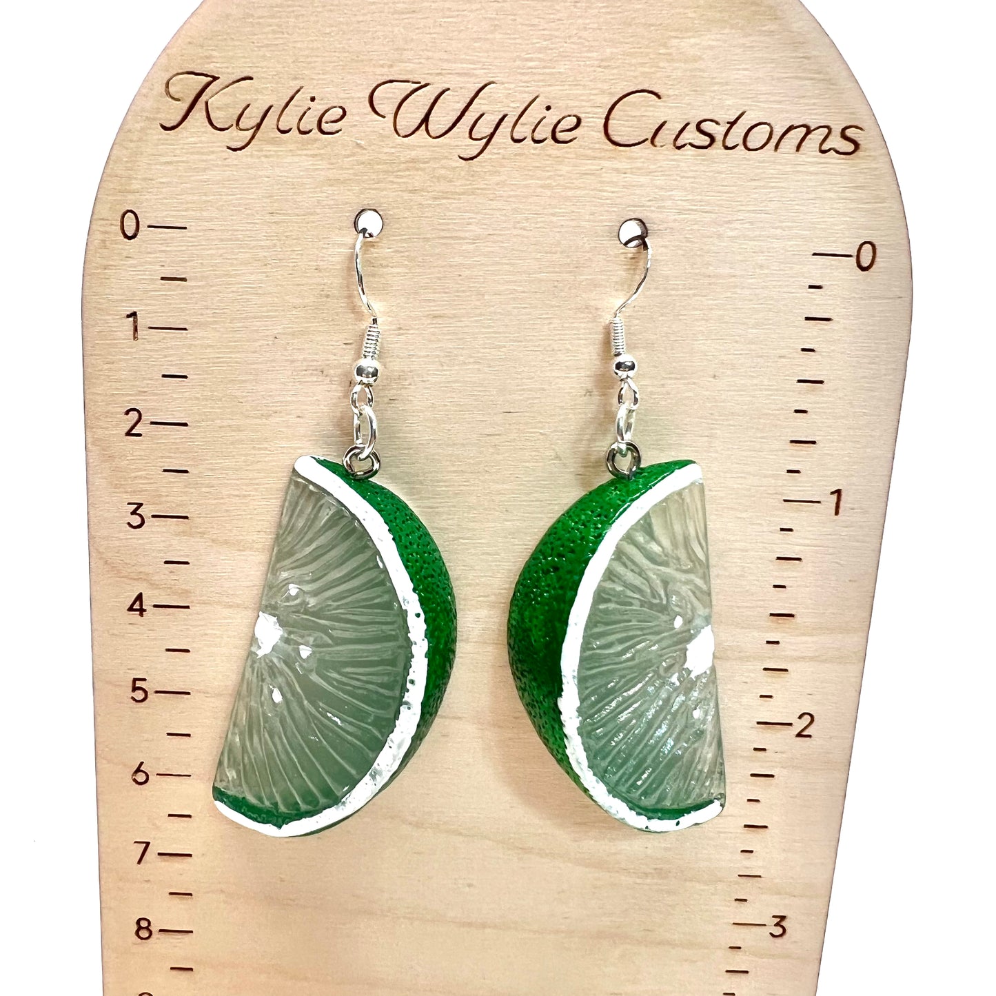 Lime Wedge Earrings