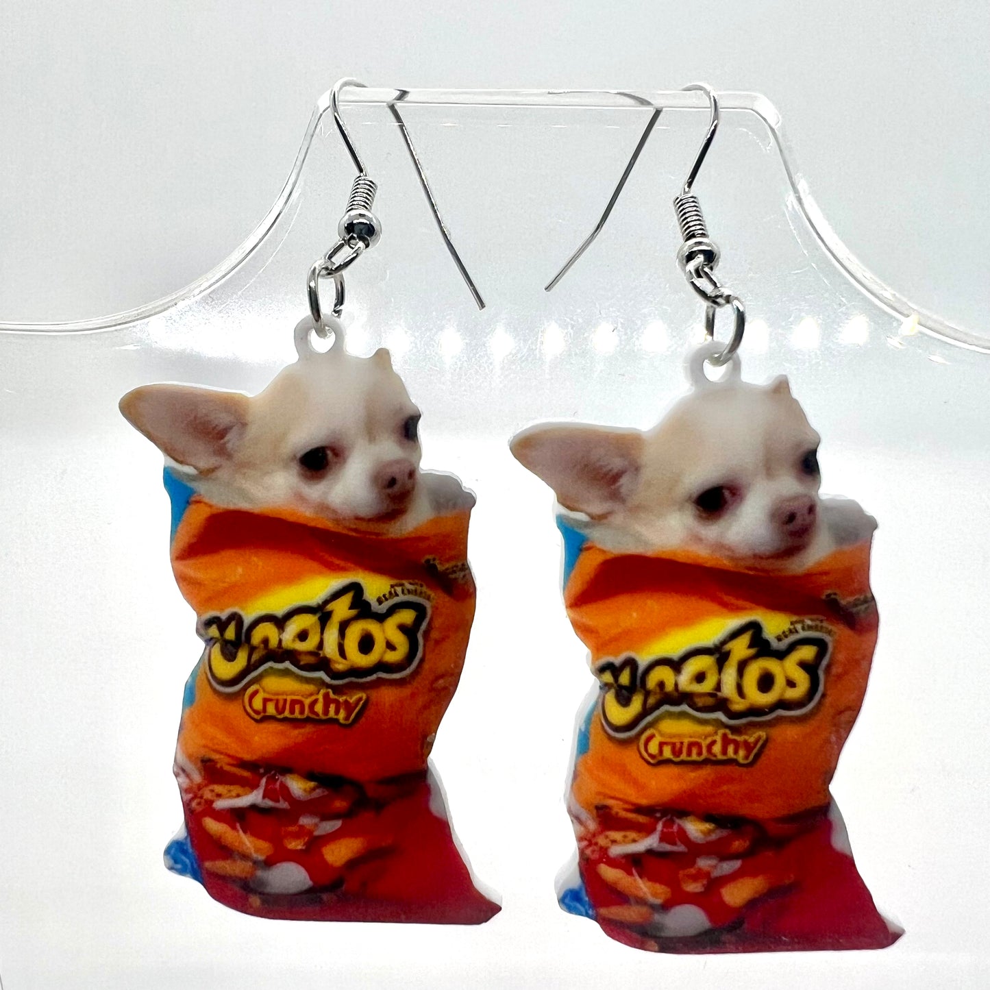 Chihuahua Cheeto Earrings