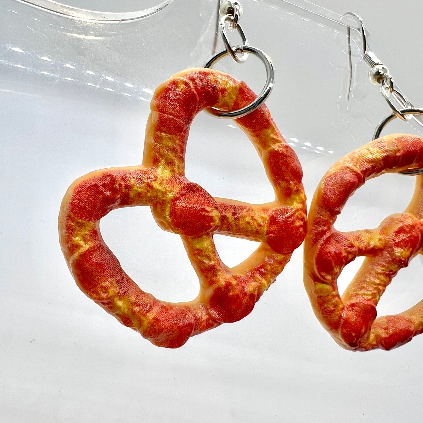 Pepperoni Pretzel Earrings