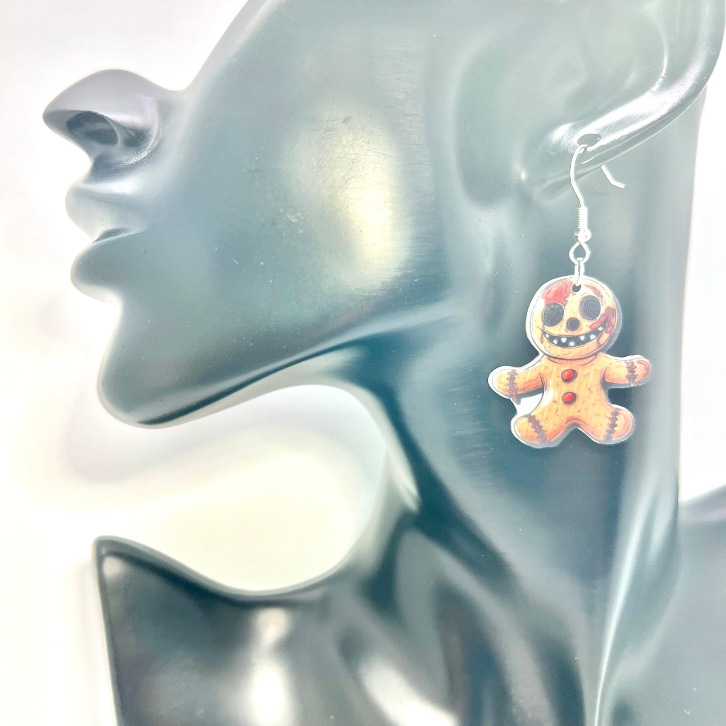 Zombie Gingerbread Earrings