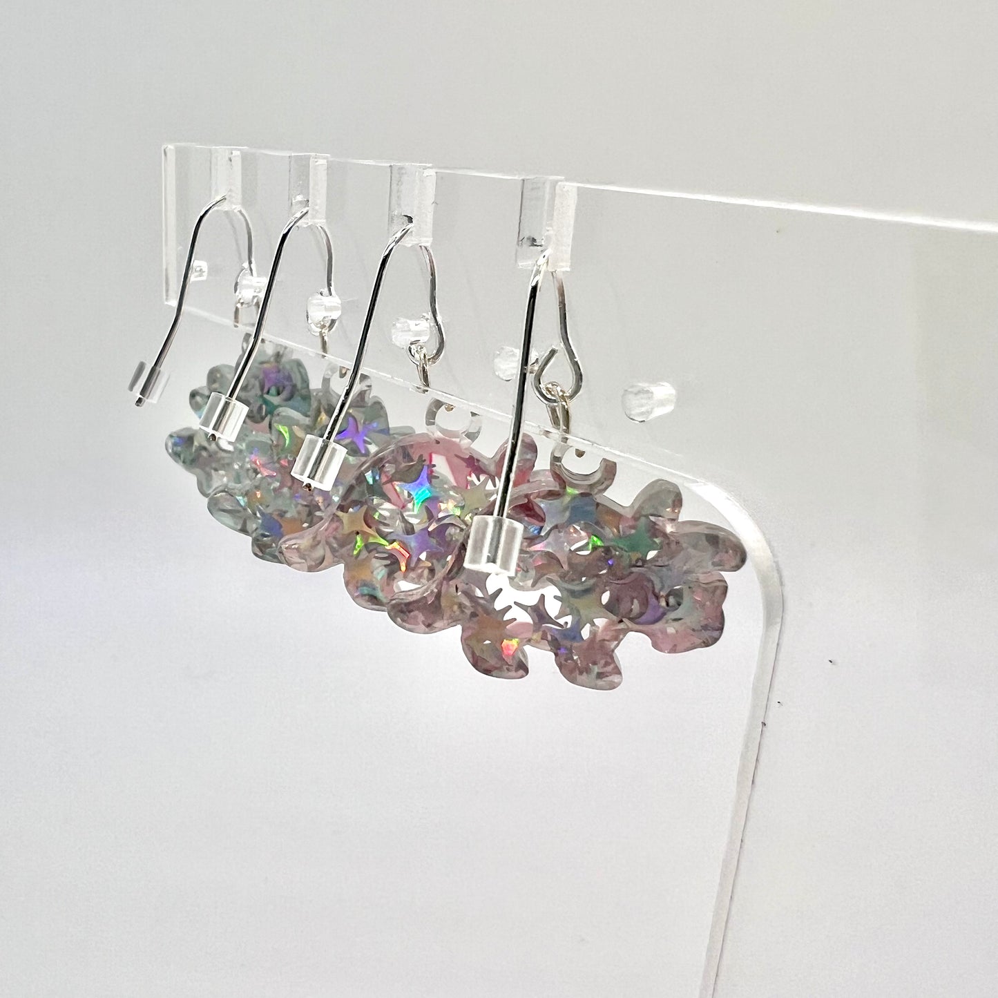 Glitter Dinosaur Earrings