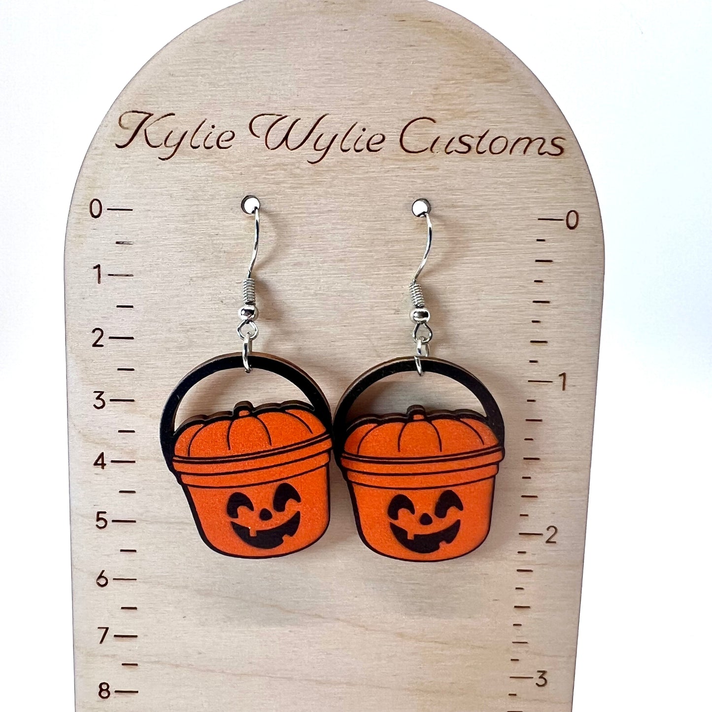 McD’s Pumpkin Happy Meal Pail Earrings
