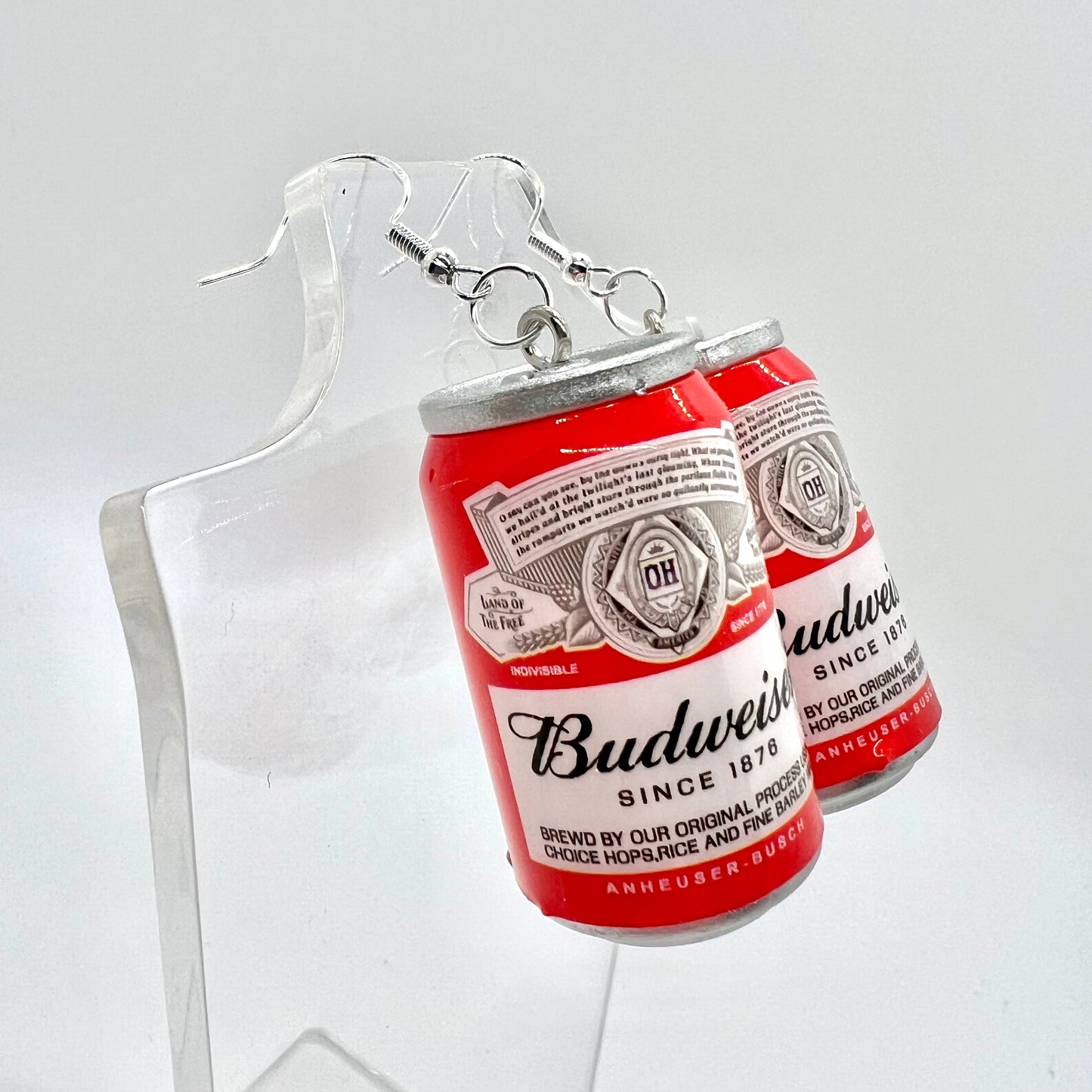 Budweiser Can Earrings
