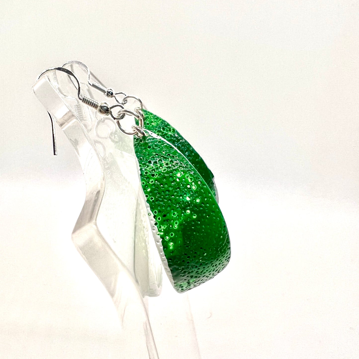 Lime Wedge Earrings