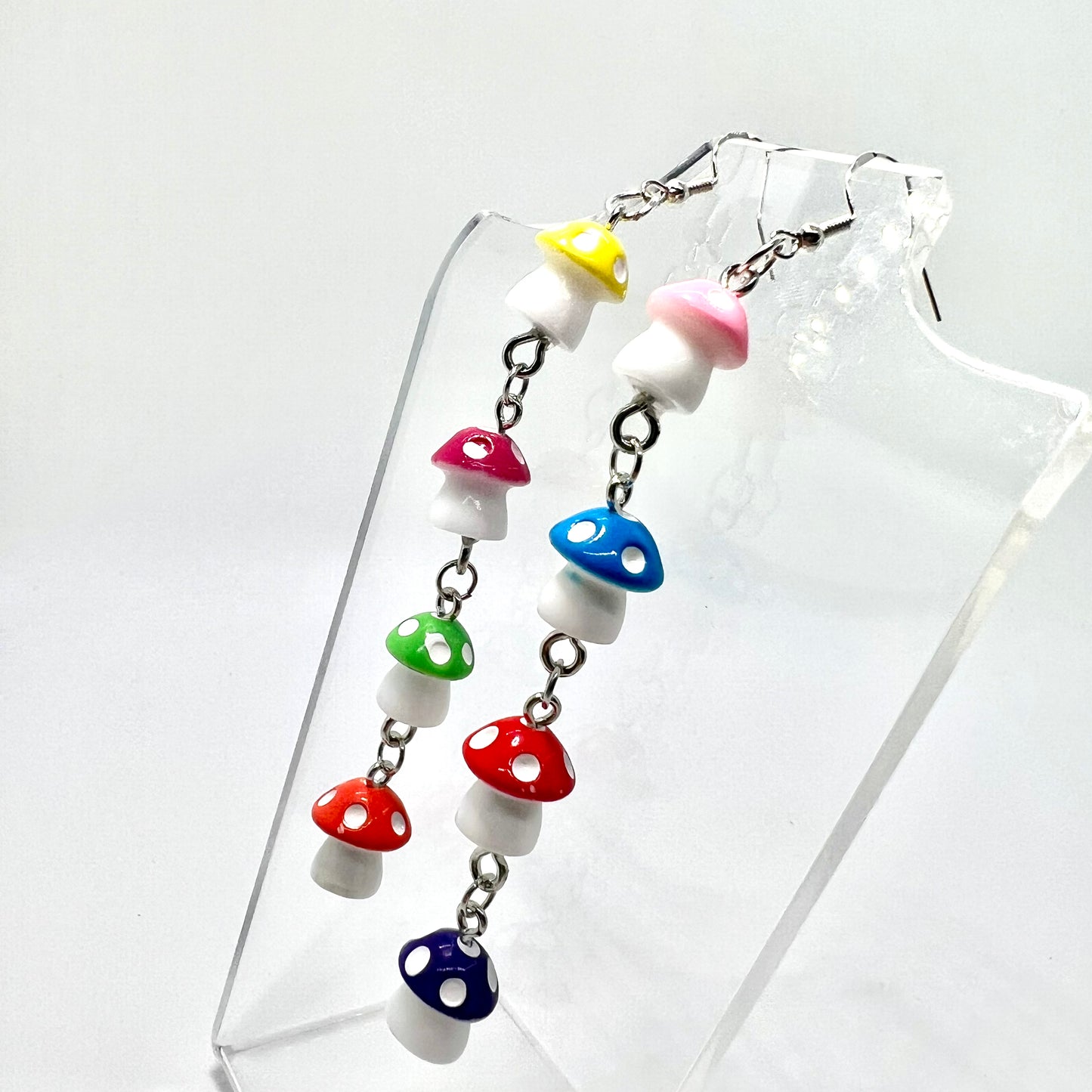 Mushroom Chain Earrings
