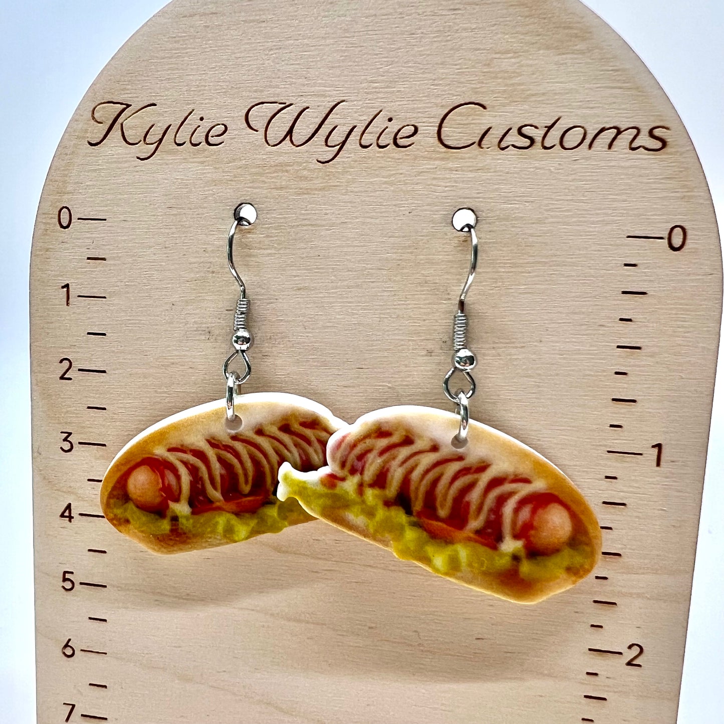 Loaded Hotdog Earrings