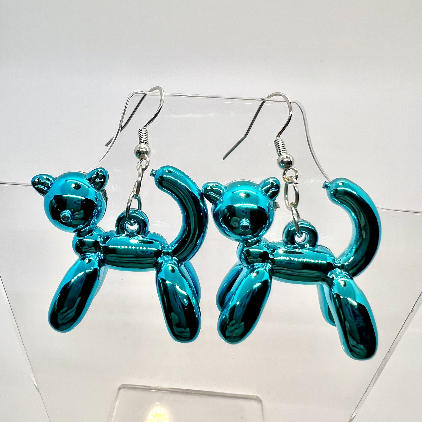 Balloon Animal Cat Earrings