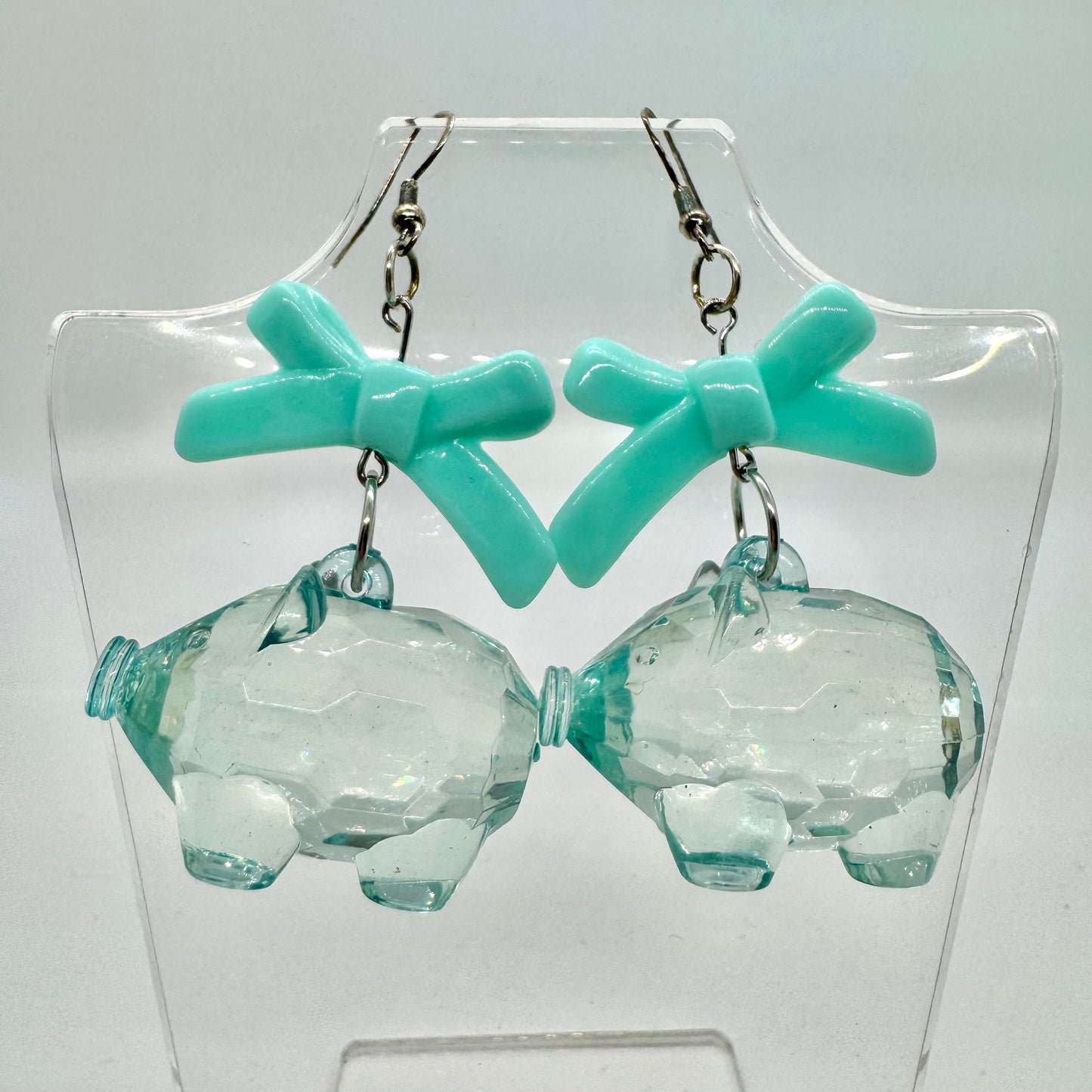 Pig and Bow Earrings
