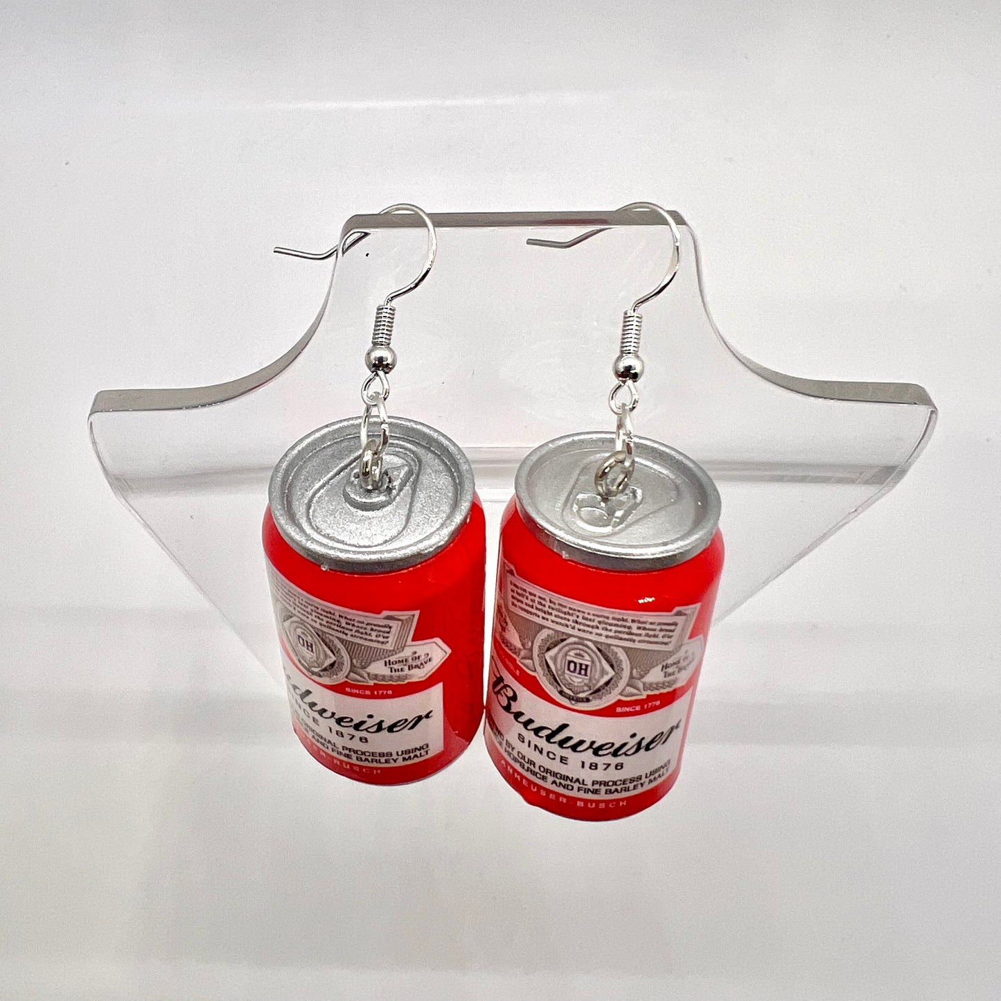 Budweiser Can Earrings